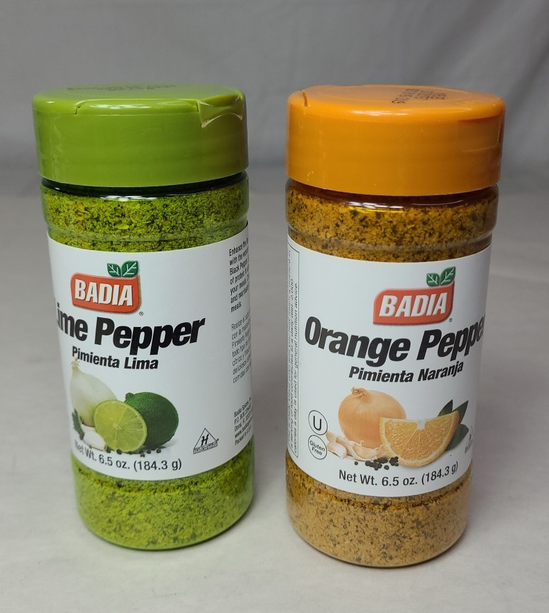 Badia Lime & Orange Pepper Seasonings 6.5oz BB: 05/2029