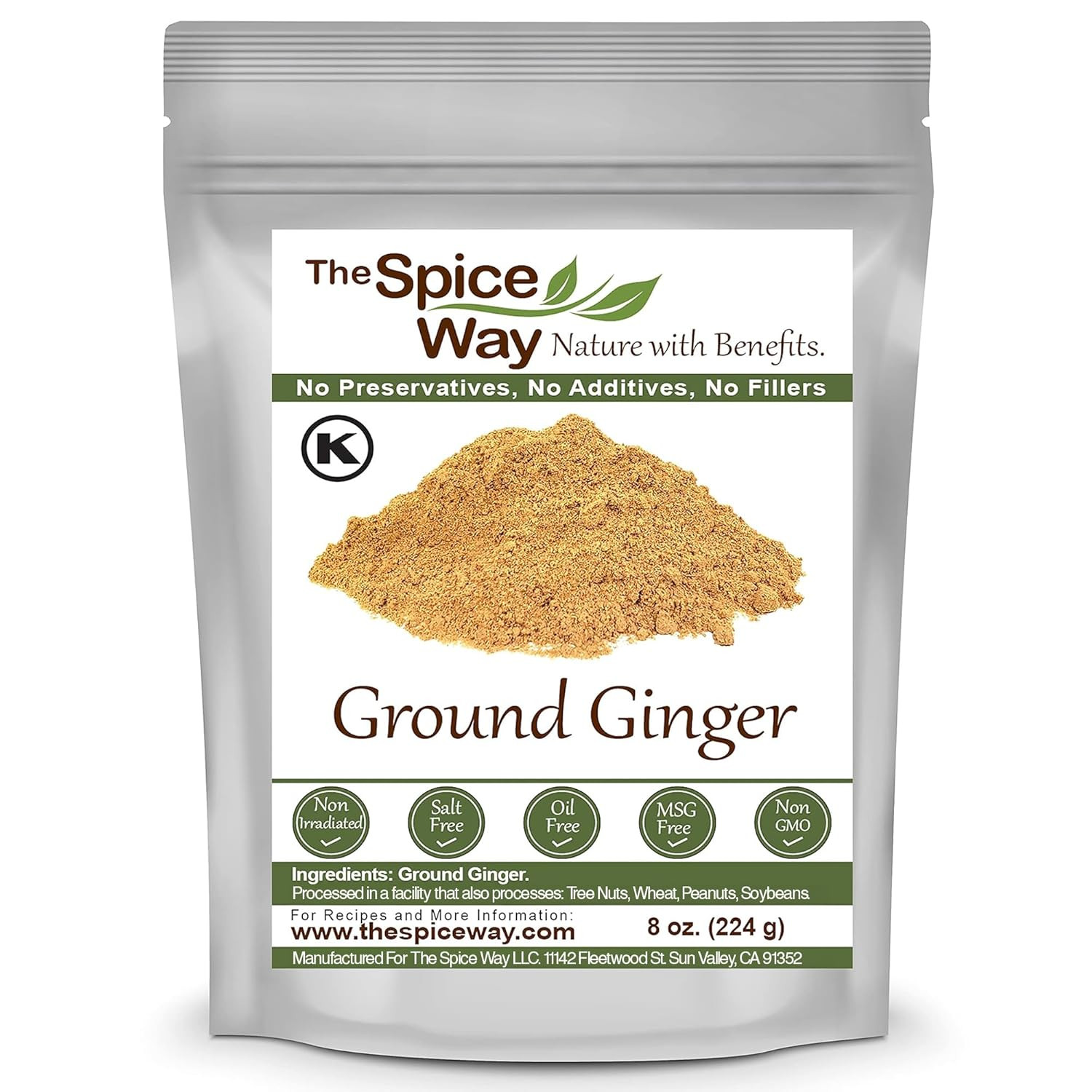 Ginger Powder- (8 Oz) Ginger Root Powder- a Pure Dry Ground Powdered Root
