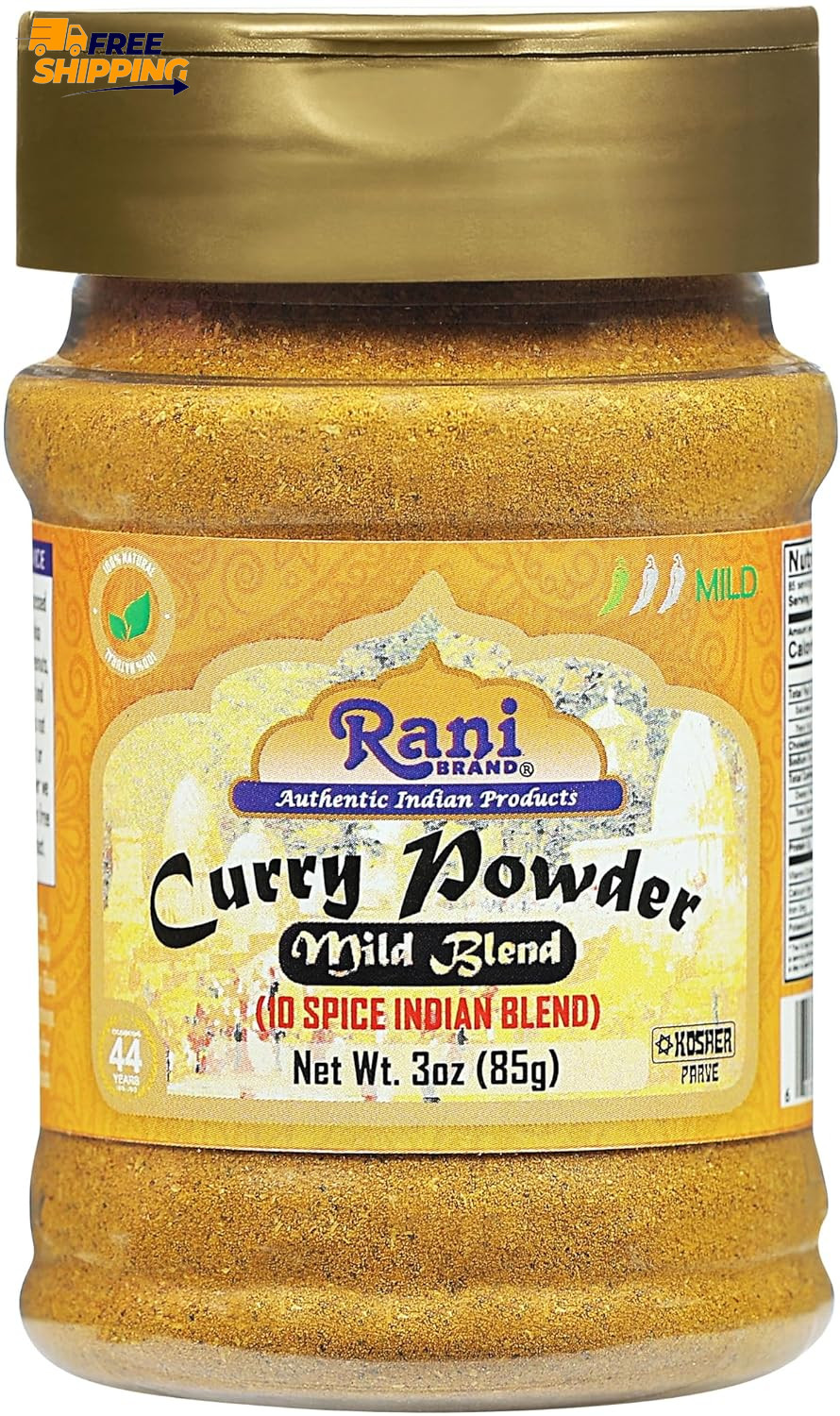 Rani Curry Powder Mild (10-Spice Authentic Indian Blend) 3Oz (85G) PET ✅
