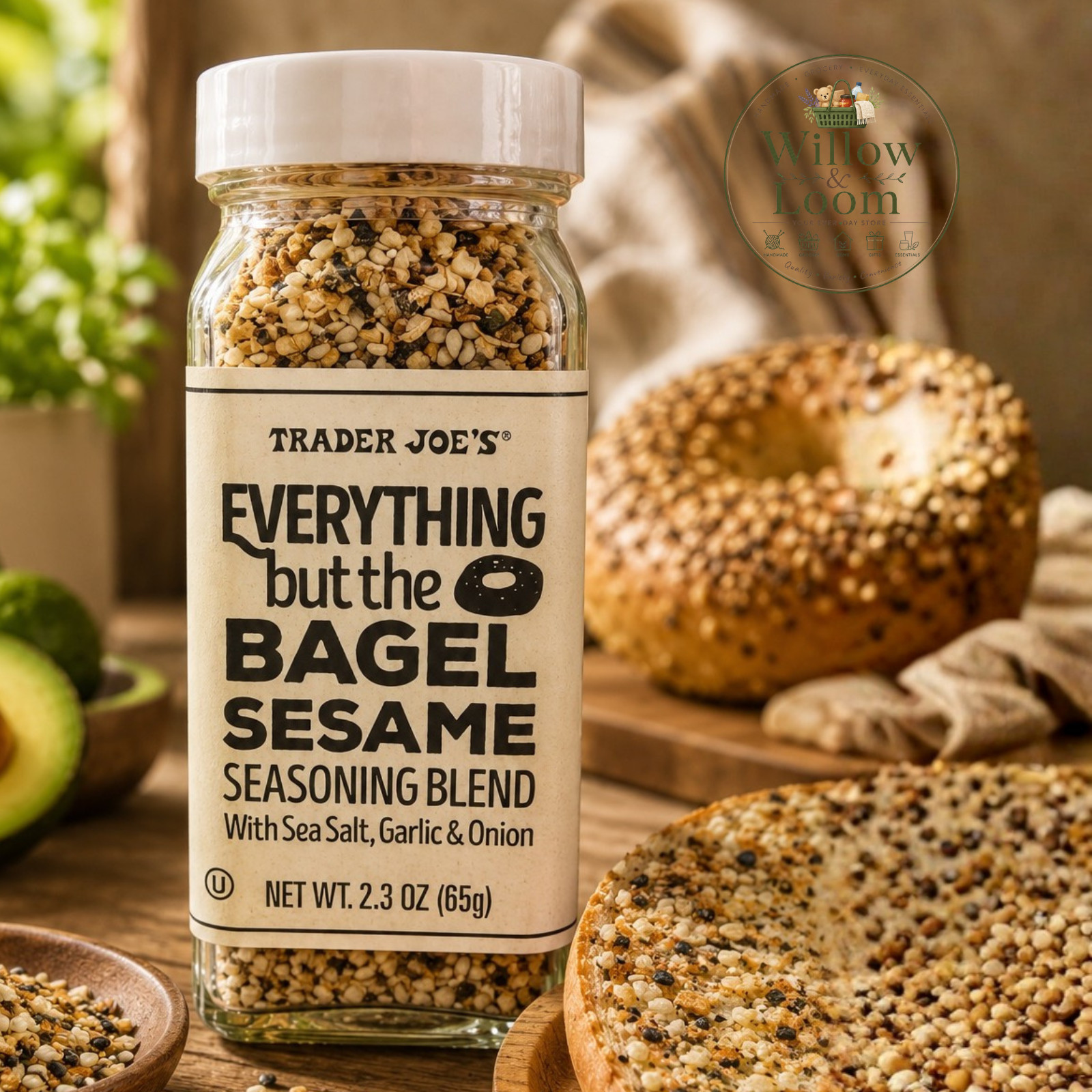 Pack Of 2 Trader Joes Everything but the Bagel Sesame Seasoning Blend 2.3oz Each