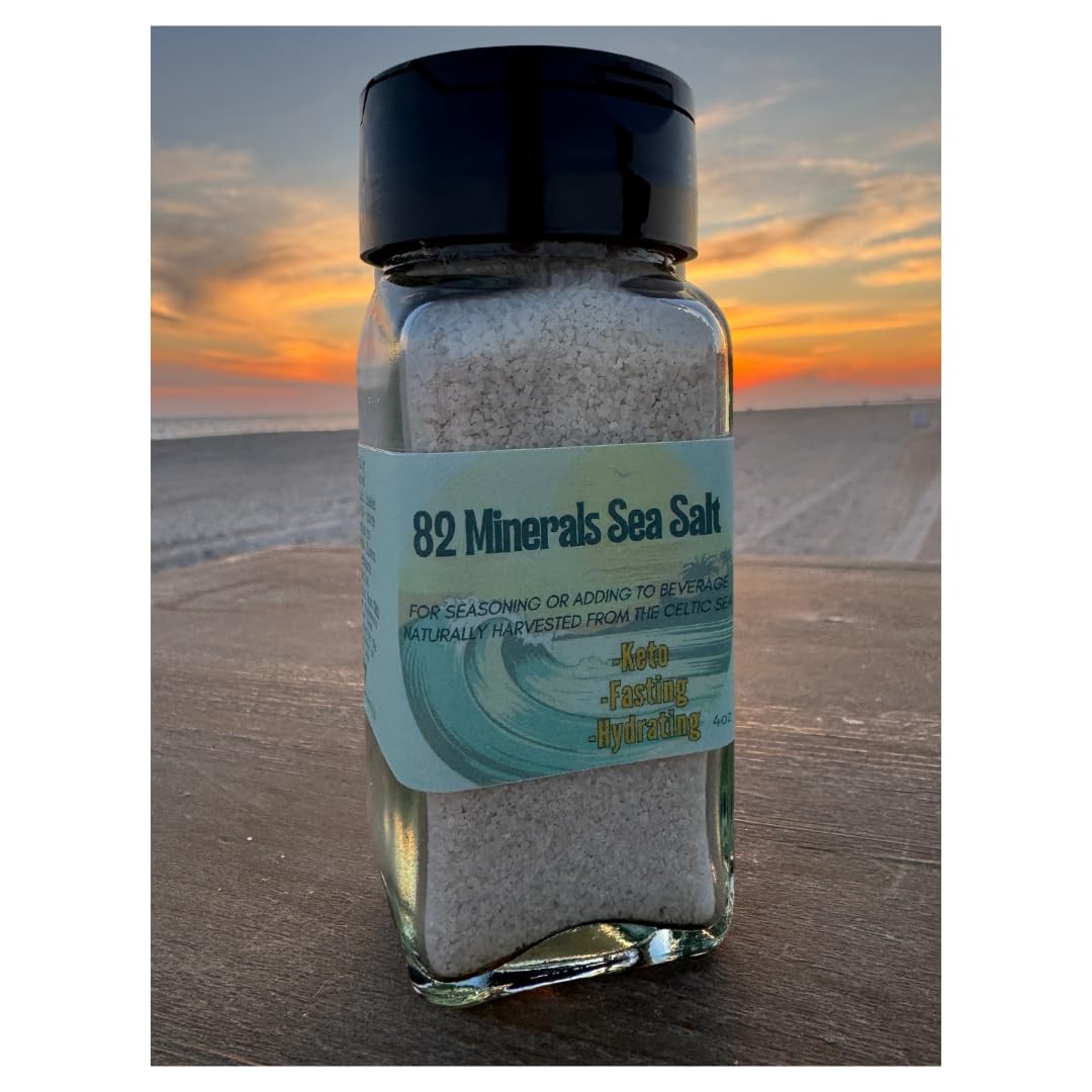 82 Minerals French Grey Sea Salt | Premium Hand-Harvested Sel Gris | 4oz Fine…