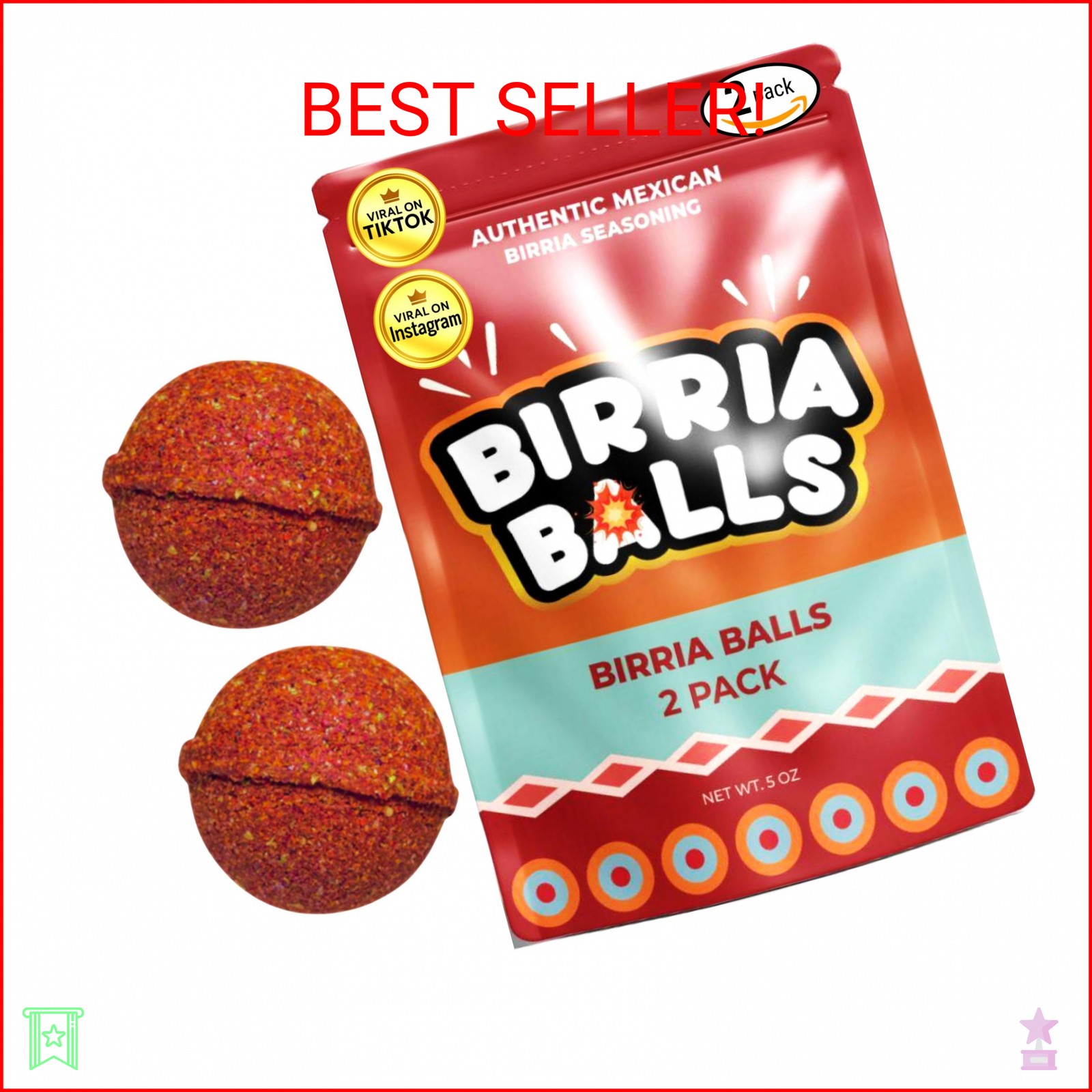 CHILEMOY Birria Balls VALUE-PACK | Authentic Mexican Birria Seasoning | Birria B