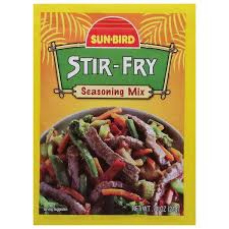 16x Sun Bird Stir Fry Seasoning Mix Authentic Asian Flavor Packet Fresh Lot .75o