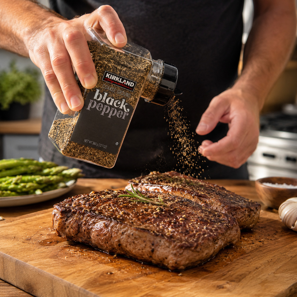 2 Pack Kirkland Signature Course Ground Black Pepper Spice 12.7 Ounce