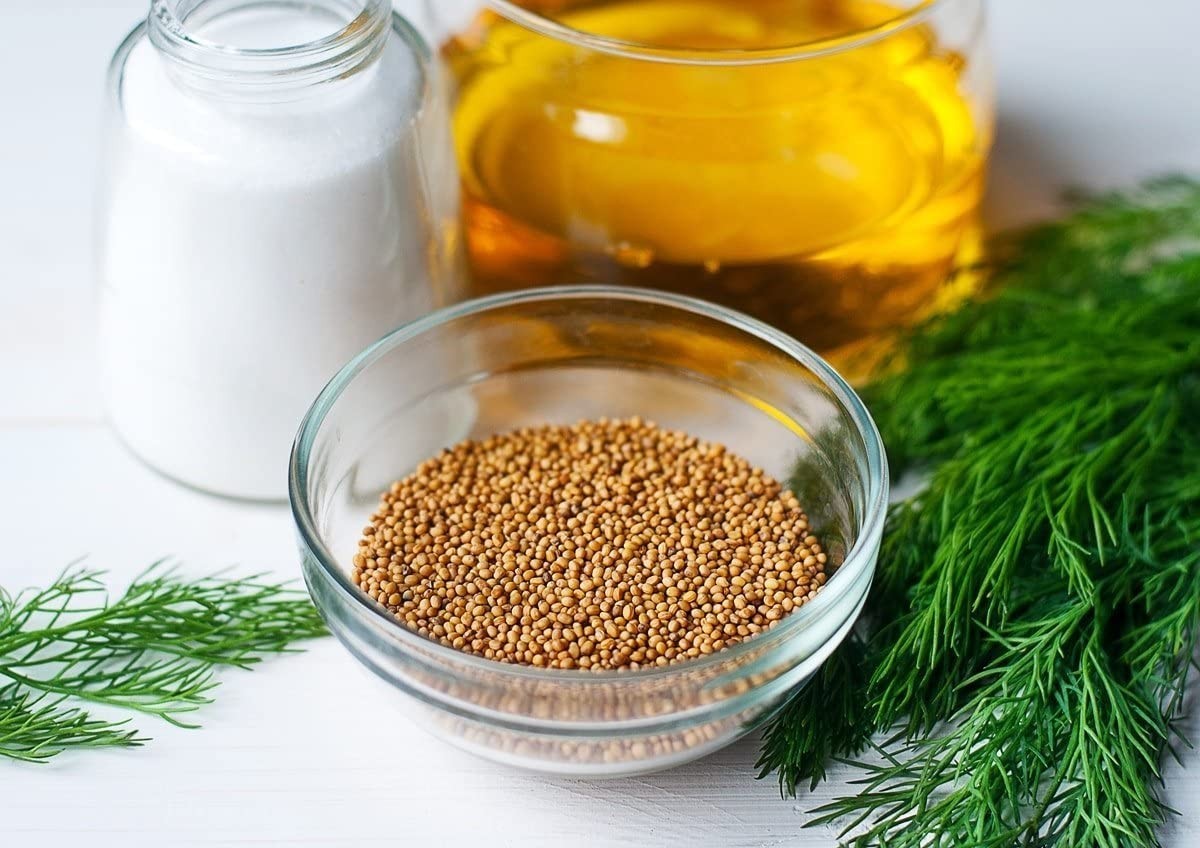 Bulk Yellow Mustard Seeds – 20 lbs Whole Spice, Vegan, Kosher, High Fiber, Spicy