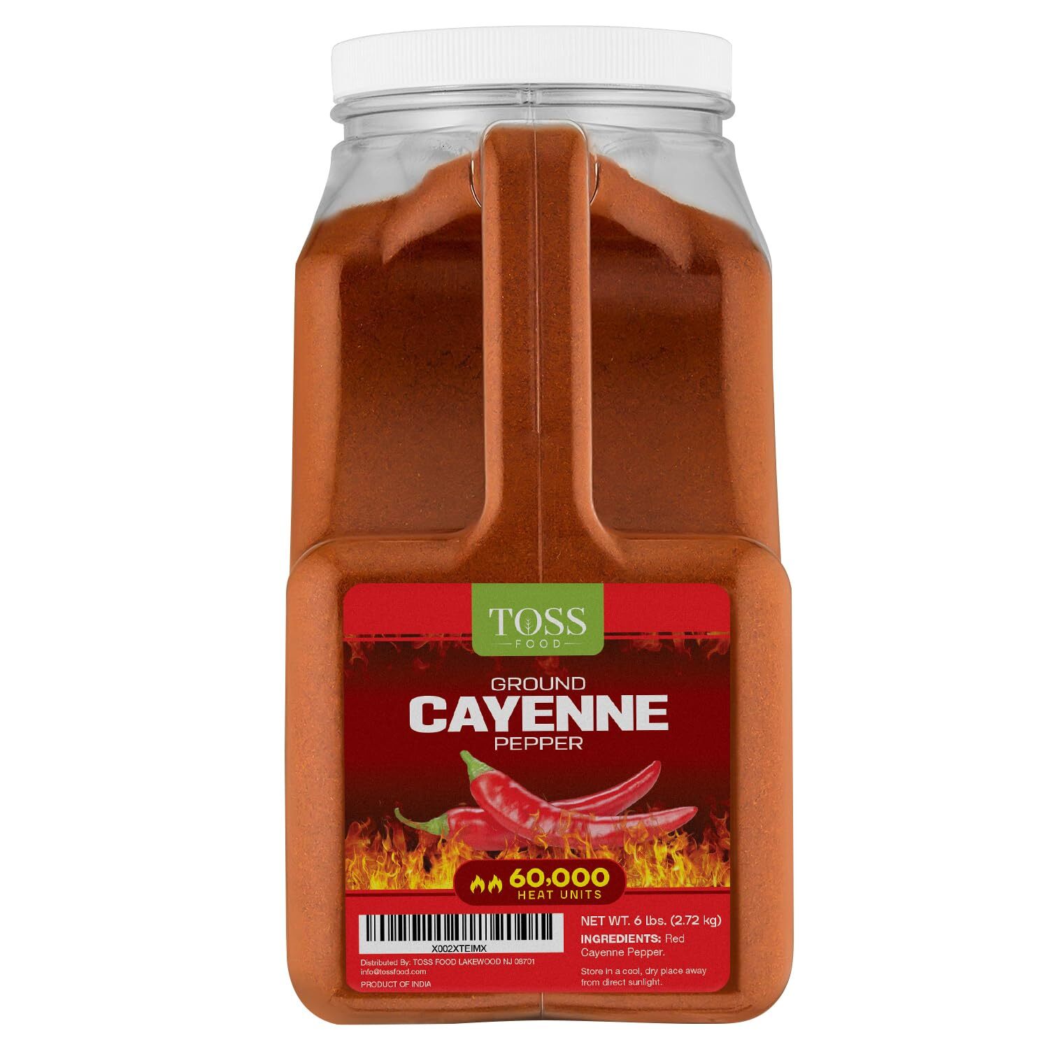 Extra Hot Cayenne Pepper Powder Bulk 60,000 Heat Units 6 LB, Ground Cayenne P…