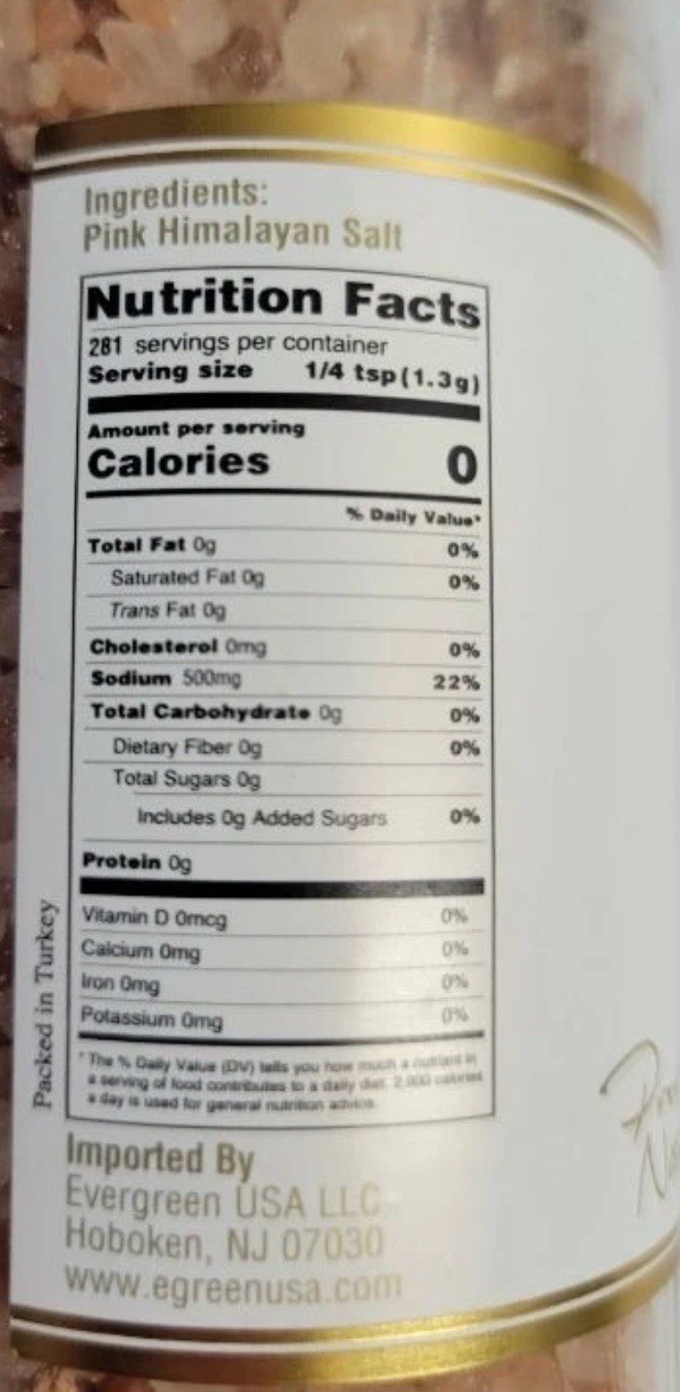 Pink Himalayan Salt With Grinder By Litaly 14.1 Oz Course Finish Free Quick Ship