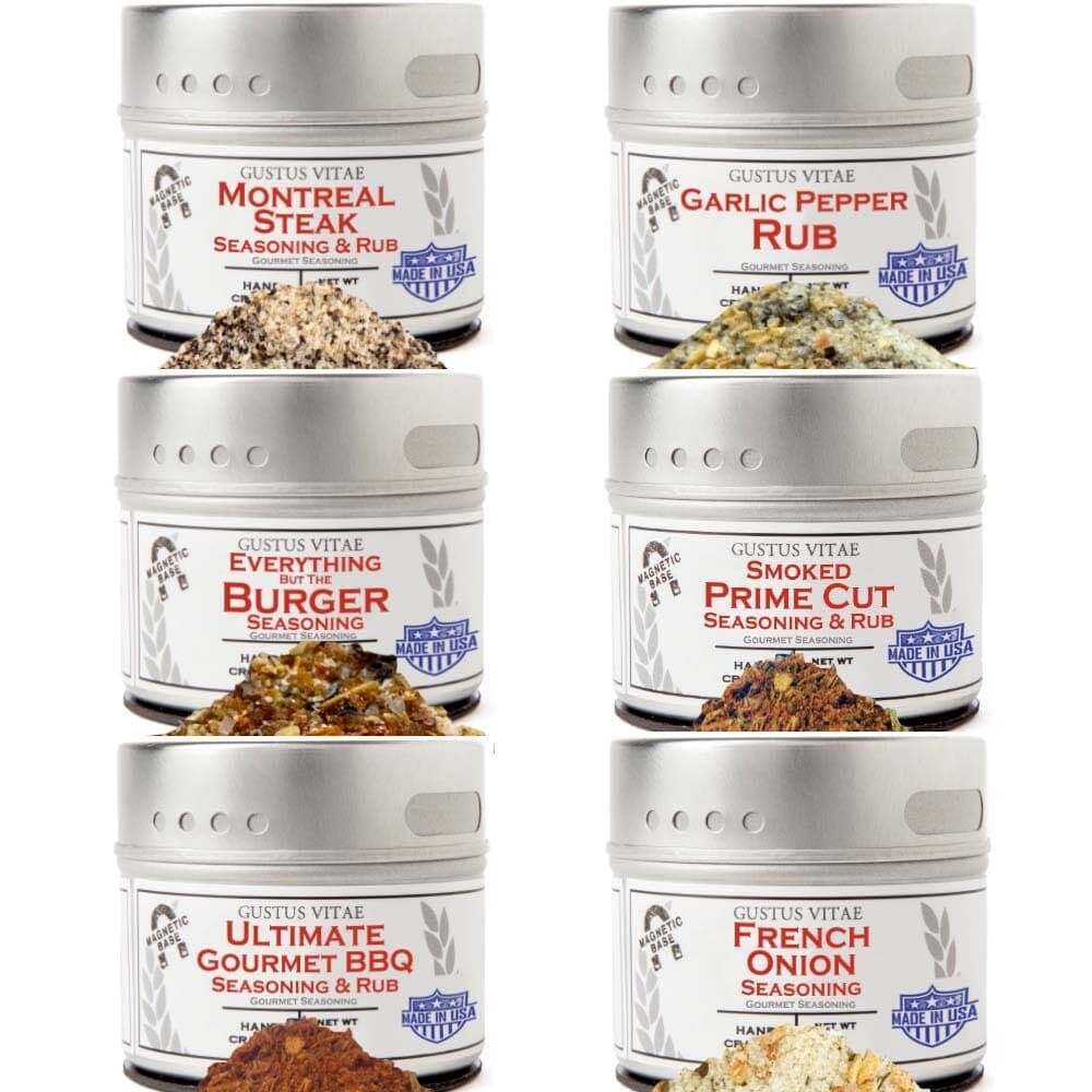 Gourmet BBQ Steak & Beef Seasoning Gift Set – Six Pack