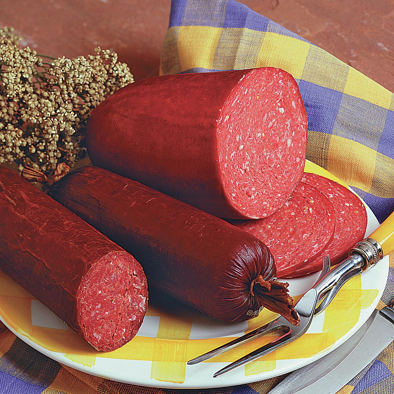 Summer Sausage Seasoning Kit | CRACKED PEPPER ‘N GARLIC | Includes 10 Casings, S