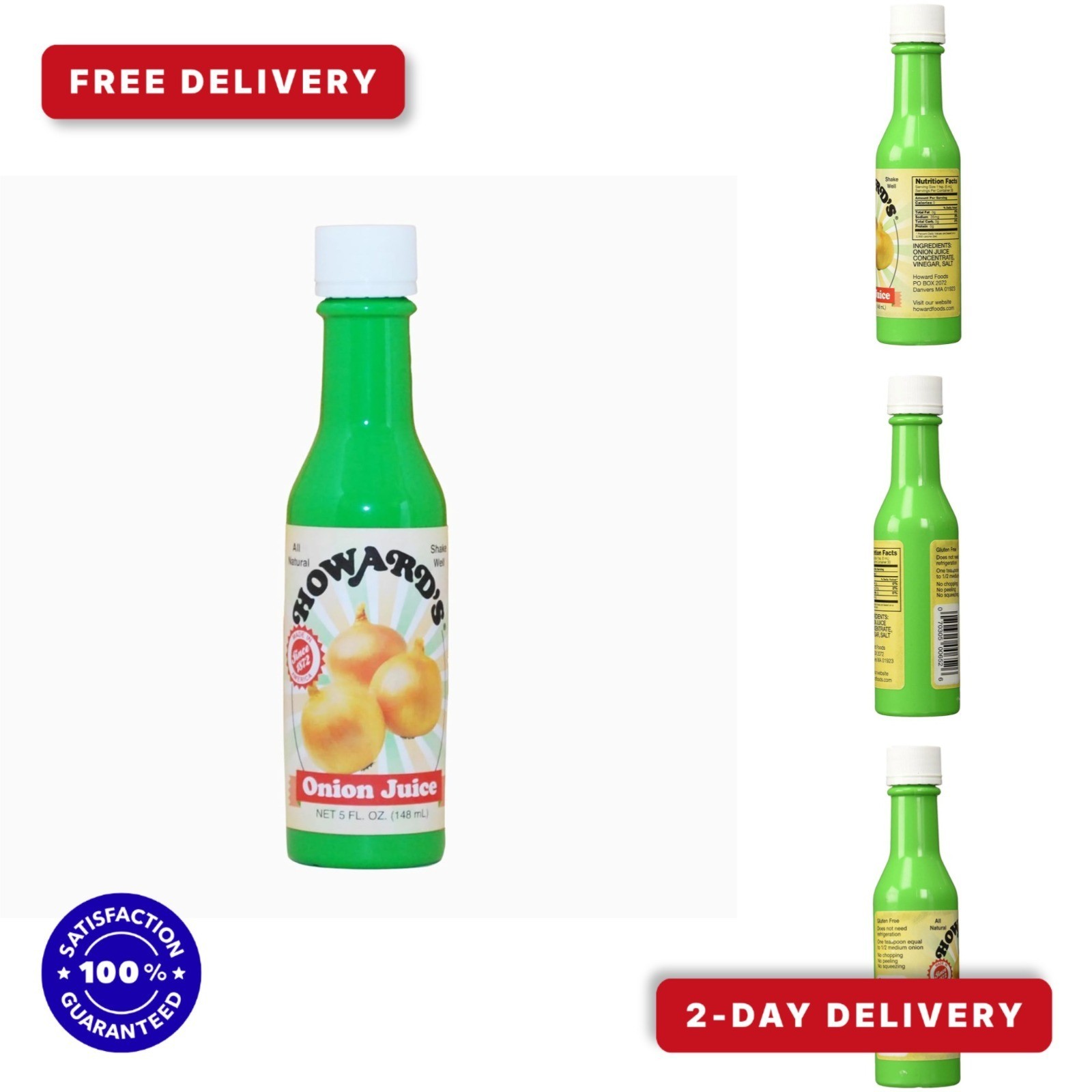 Howard’s Onion Juice 5 fl oz | All-Natural Liquid Onion Seasoning