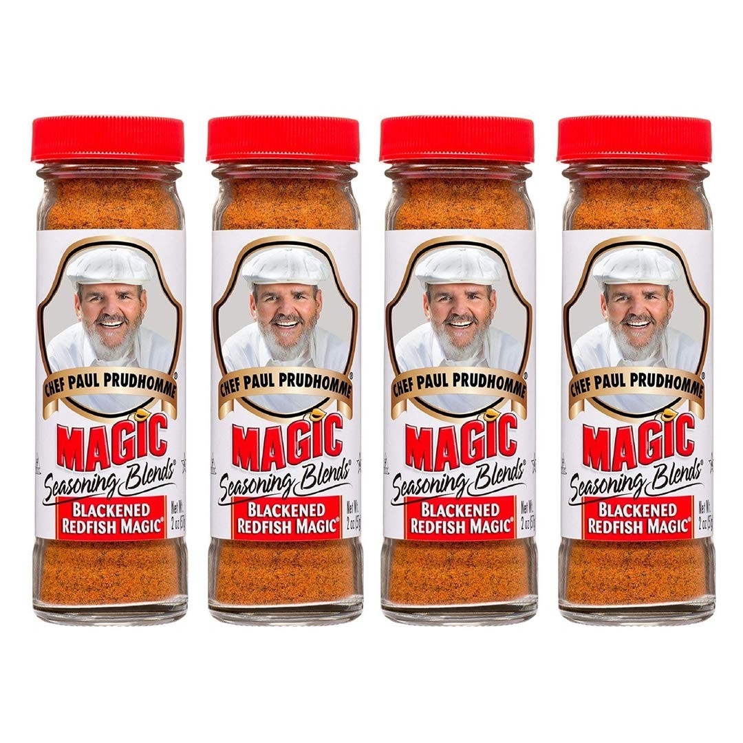 Pack of 4 Chef Paul Blackened Redfish Magic Seasoning, 2 Ounce (Pack 4)