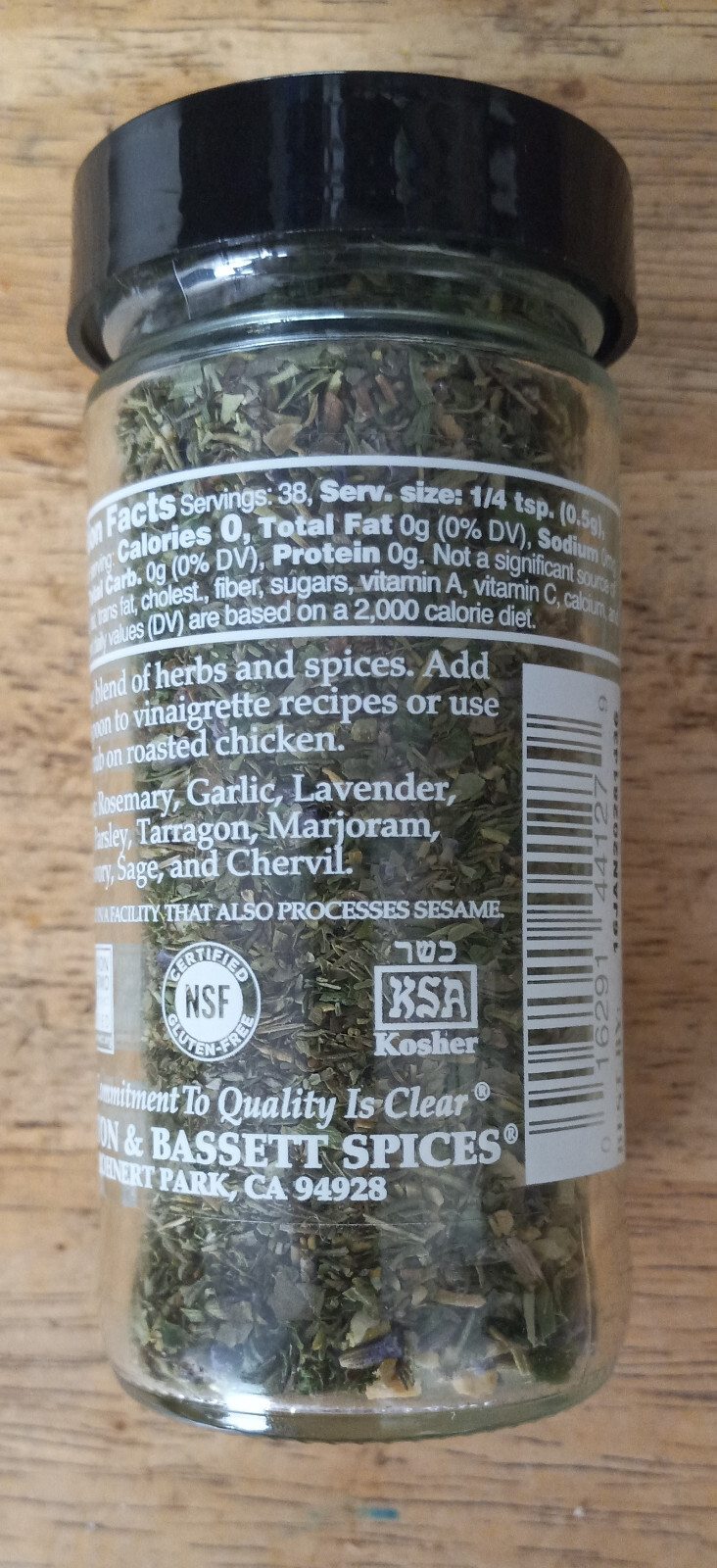 Herbs from Provence with Lavender – 0.7 oz – Morton & Bassett – All Natural