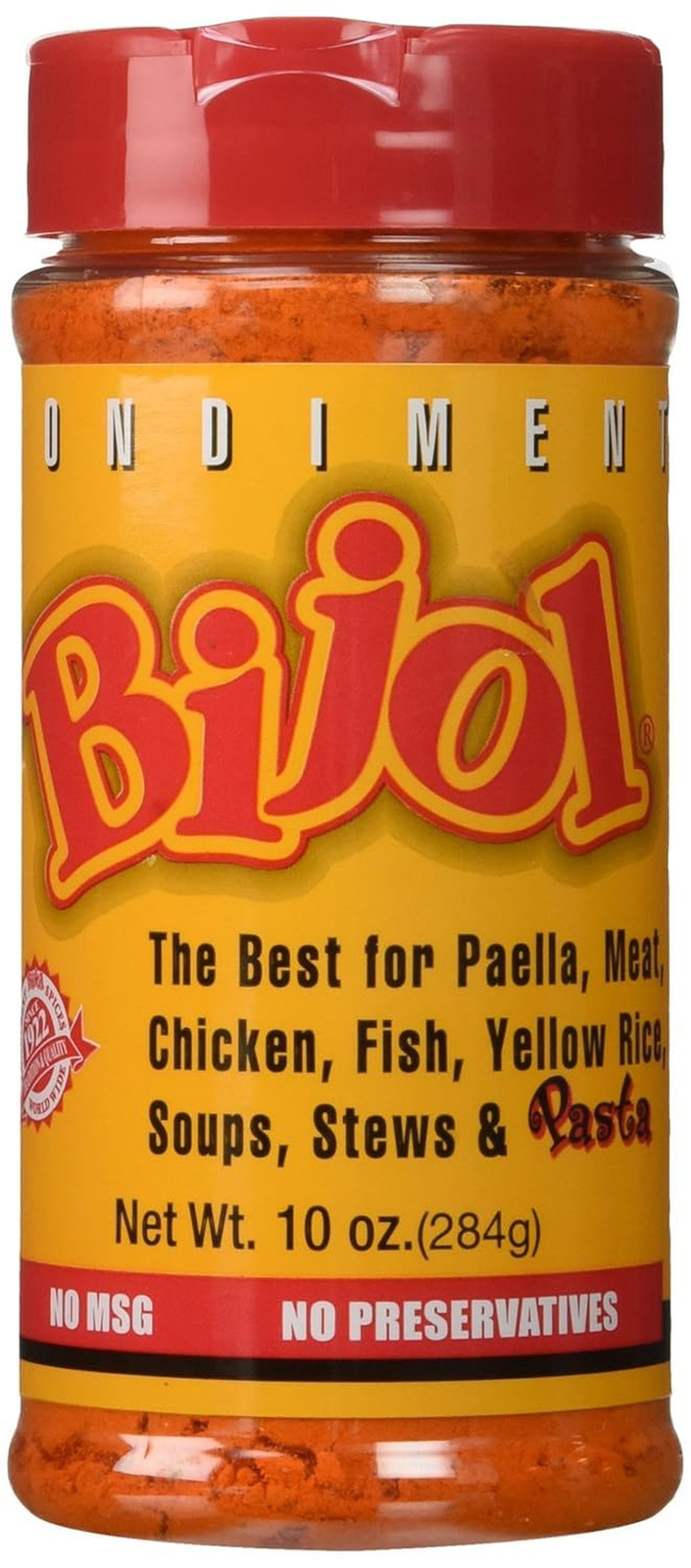 Bijol Condiment, Perfect for Yellow Rice, Paella, Meat, Chicken, Fish, Soups, St