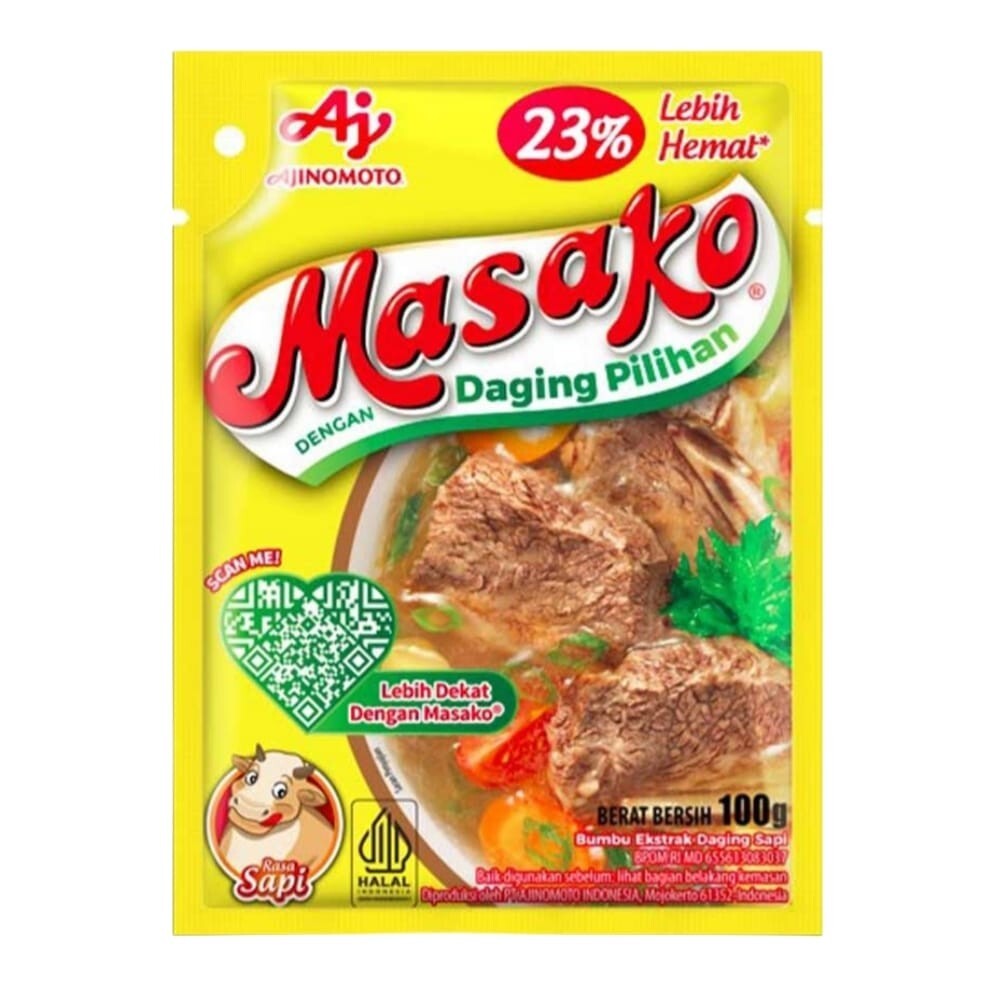 Masako, Bumbu Ekstrak, 100g, Sapi (Pack of 1)