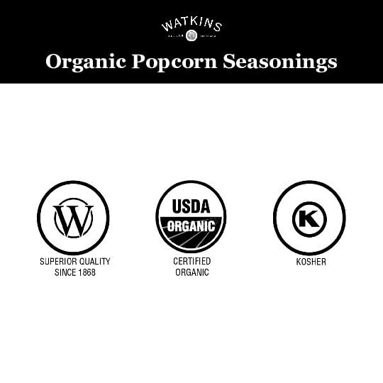 Gourmet Organic Popcorn Seasoning – 5.3 oz Butter & Salt for Healthy Snacking