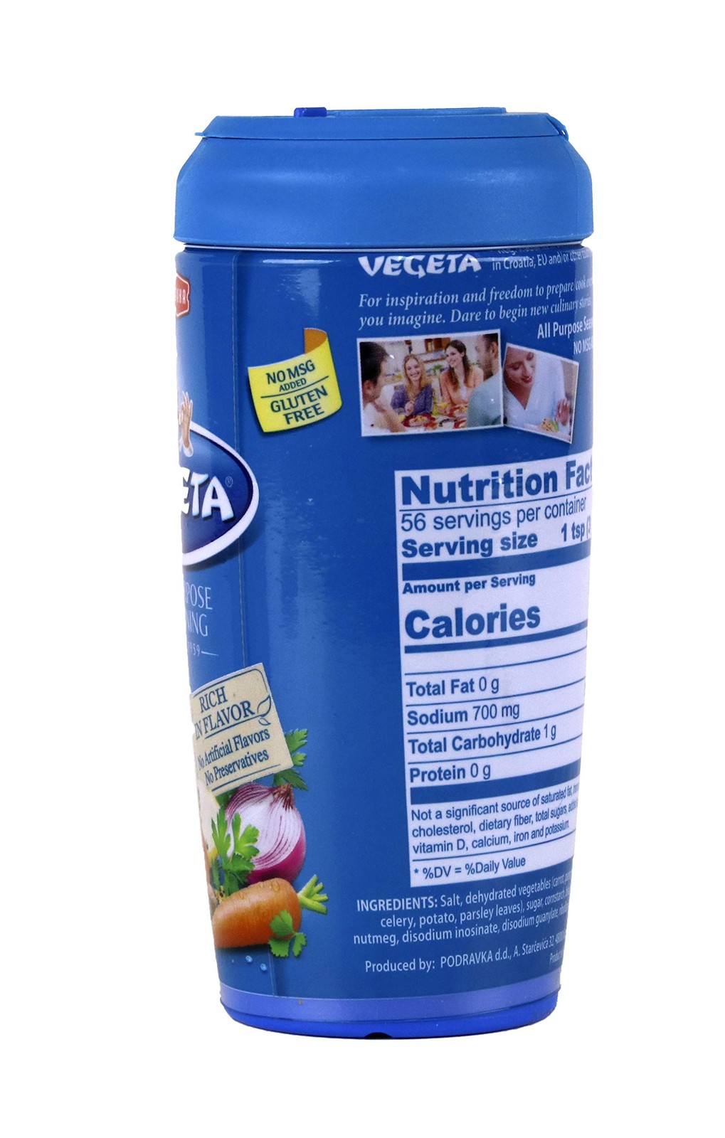 Podravka Vegeta Seasoning Shaker, 6 Ounce 6 (Pack of 1), Blue