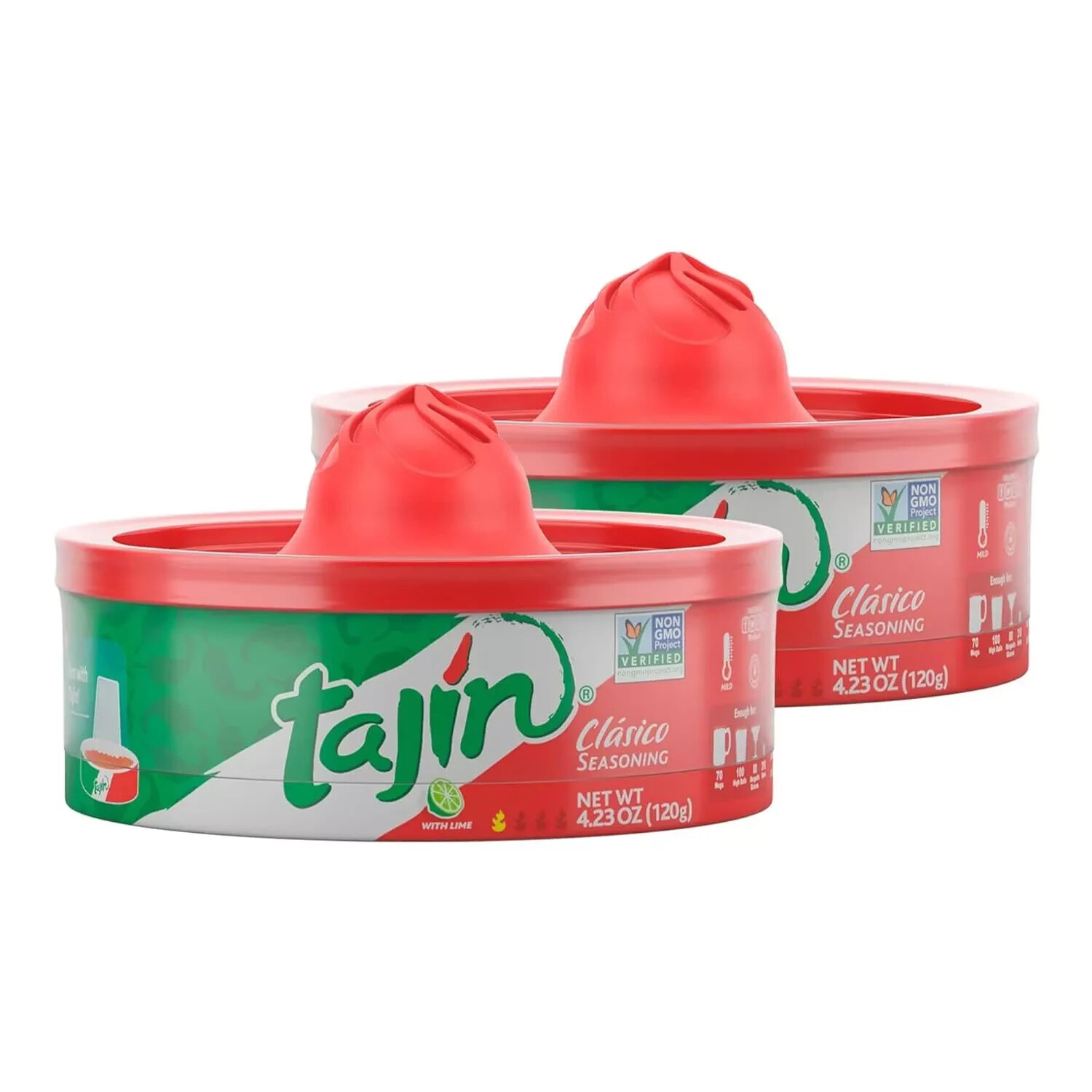 Tajin Clásico Chile Lime Seasoning Rimmer 4.23 Oz (Pack of 2)