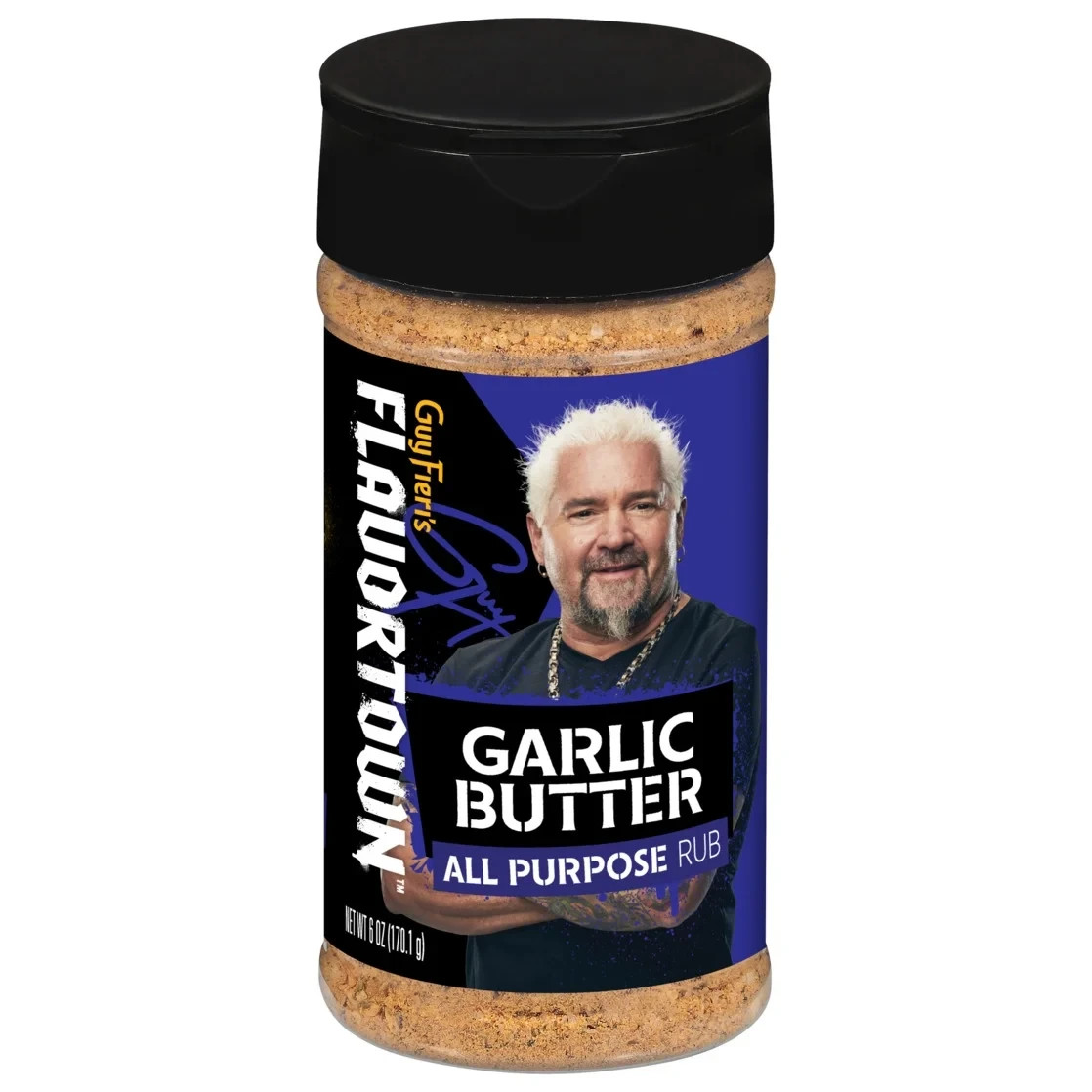 Flavortown Garlic Butter Rub Seasoning 6oz Pack of 2 All Purpose Spice Blend BBQ