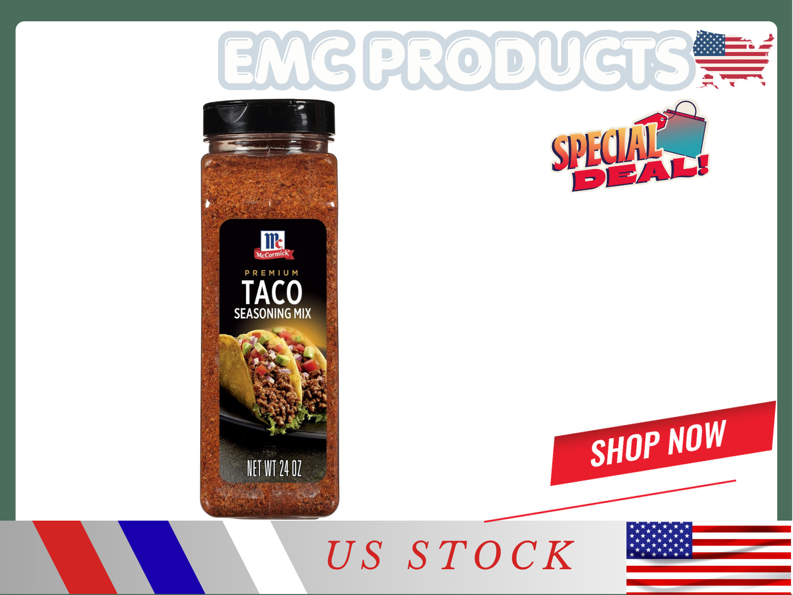 Taco Seasoning Mix, Premium, No MSG Added, No Artificial Flavors, For Tacos, Nac