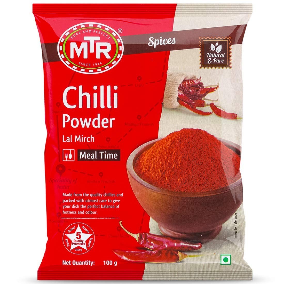 MTR Chilli Powder | Quality Chilli Powder | For all your Indian Meals | 100gram
