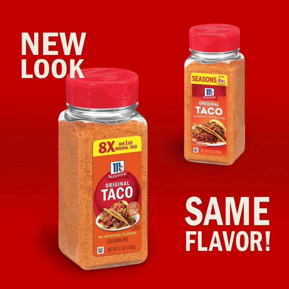 McCormick Taco Seasoning Mix, Original, No Artificial 8.5 Ounce (Pack of 1)