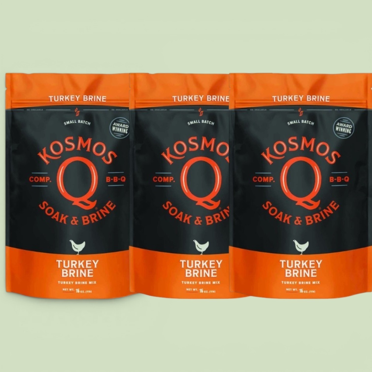 3 Pack Kosmos Q 16 Oz. Turkey Brine Turkey-SOAK KOSMOS Q Turkey-SOAK