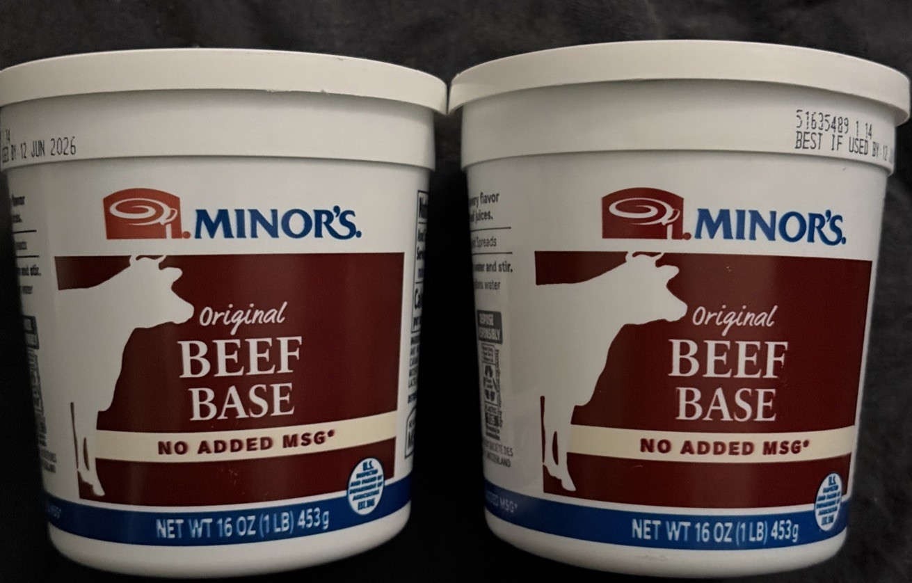 2X – Minor’s Beef Base and Stock Great for Soups and Sauces 0 Grams Trans Fat