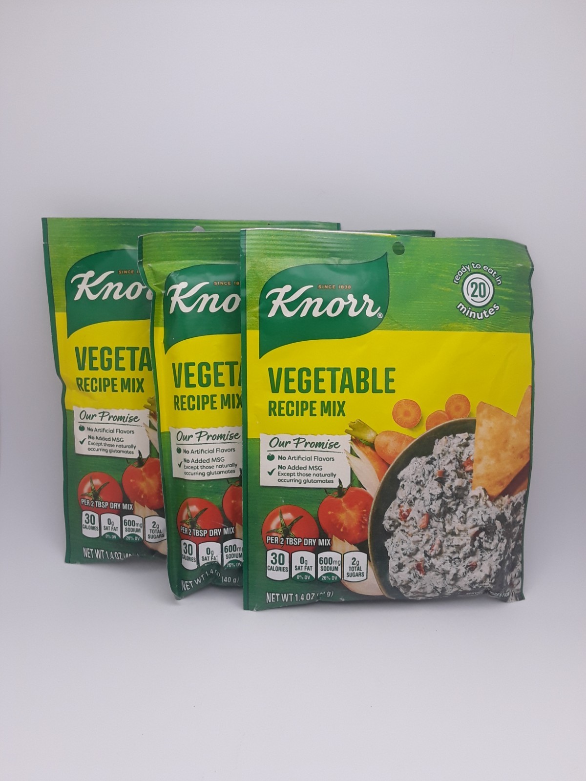 Knorr Vegetable Recipe Mix 3 Packet Pack Expires 5/7/2027