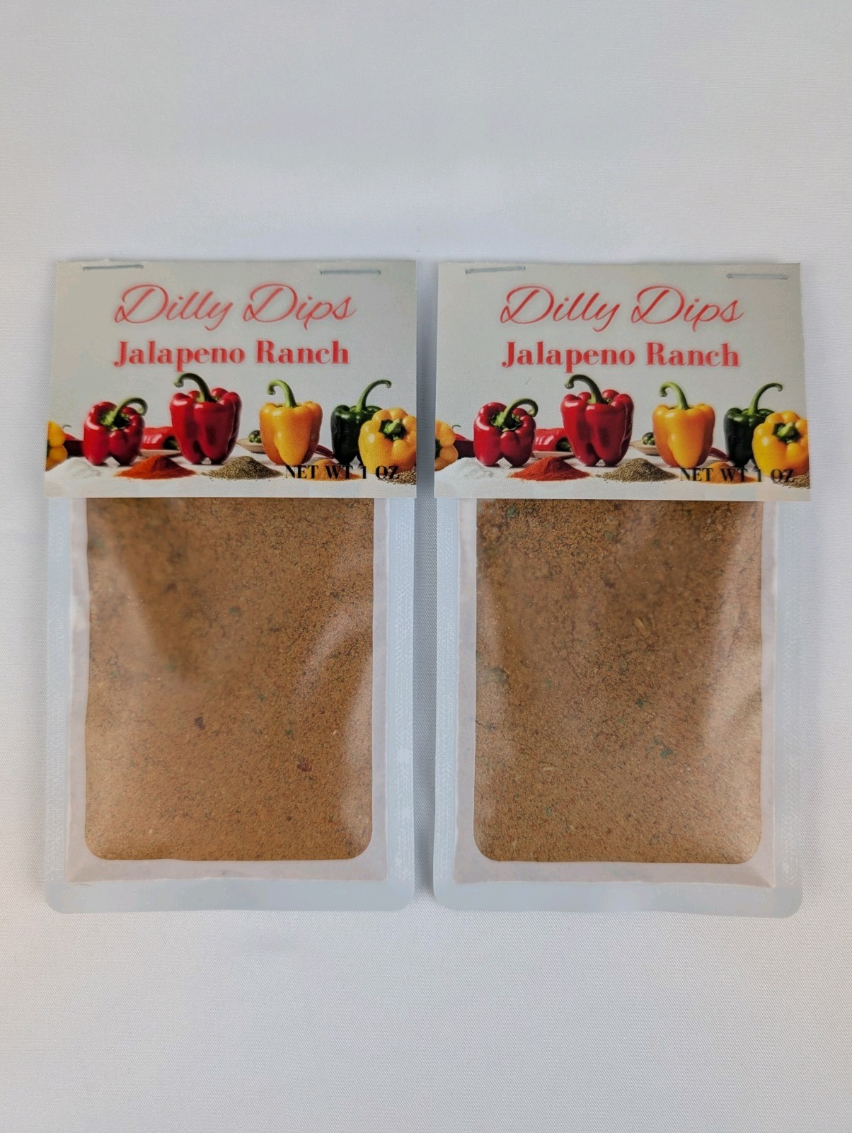 Dilly Dips – 2 Pack – Jalapeno Ranch – Gourmet Dip Mix – Dry Rub – Burger Spread