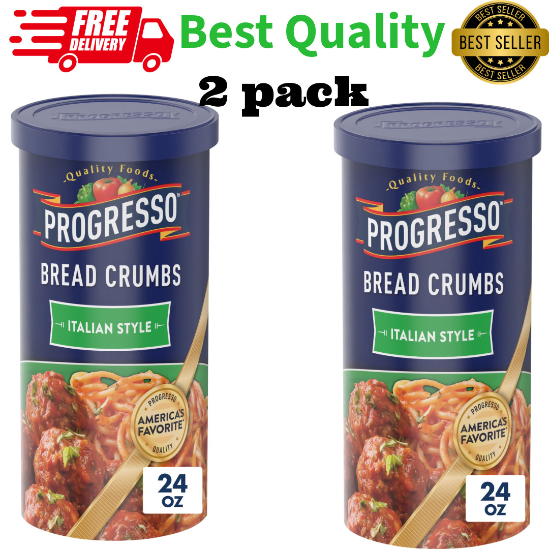 Progresso Italian Style Bread Crumbs 24 oz Pack of 1 & 2 Cooking Ingredient