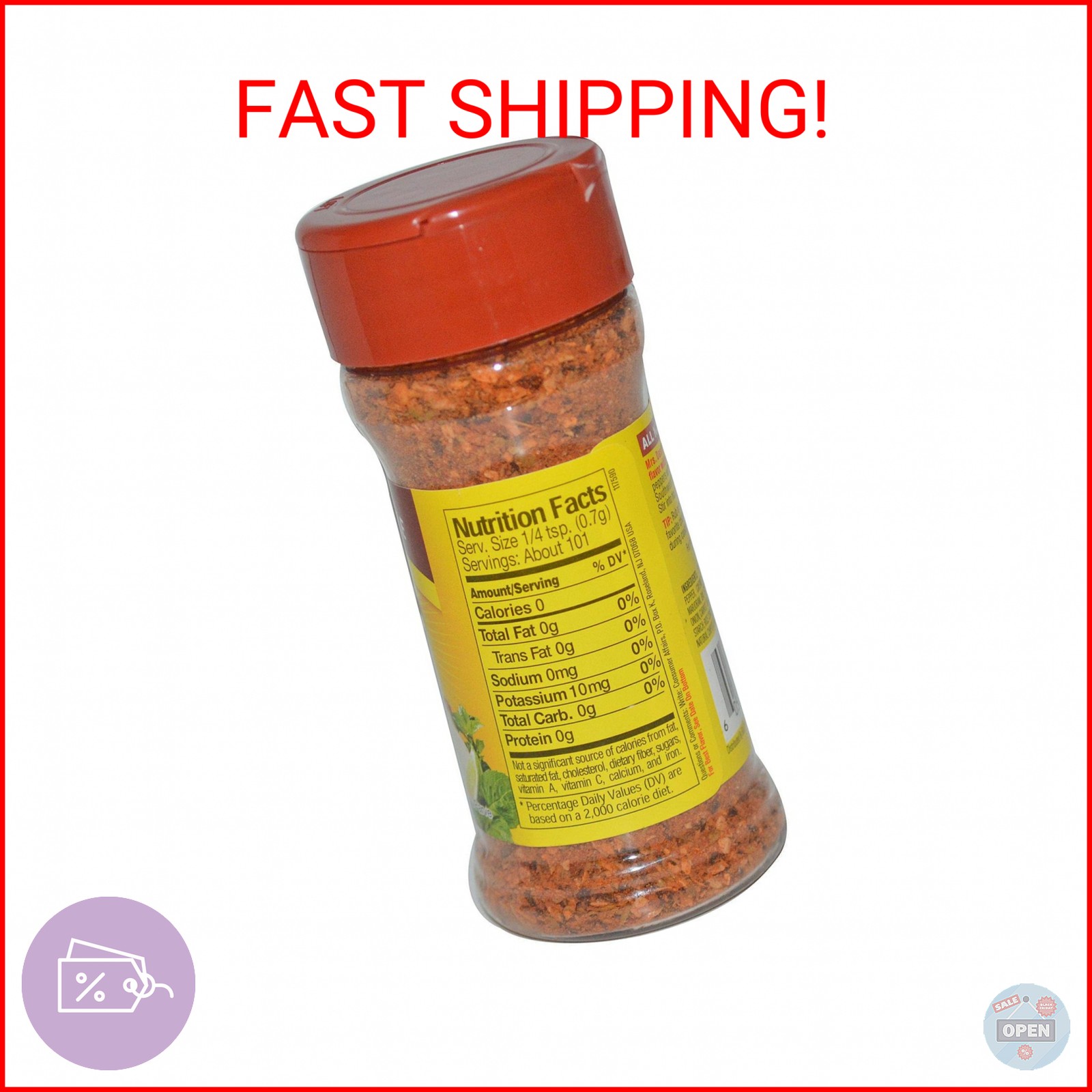 Dash Salt-Free Seasoning Blend, Southwest Chipotle, 2.5 Ounce