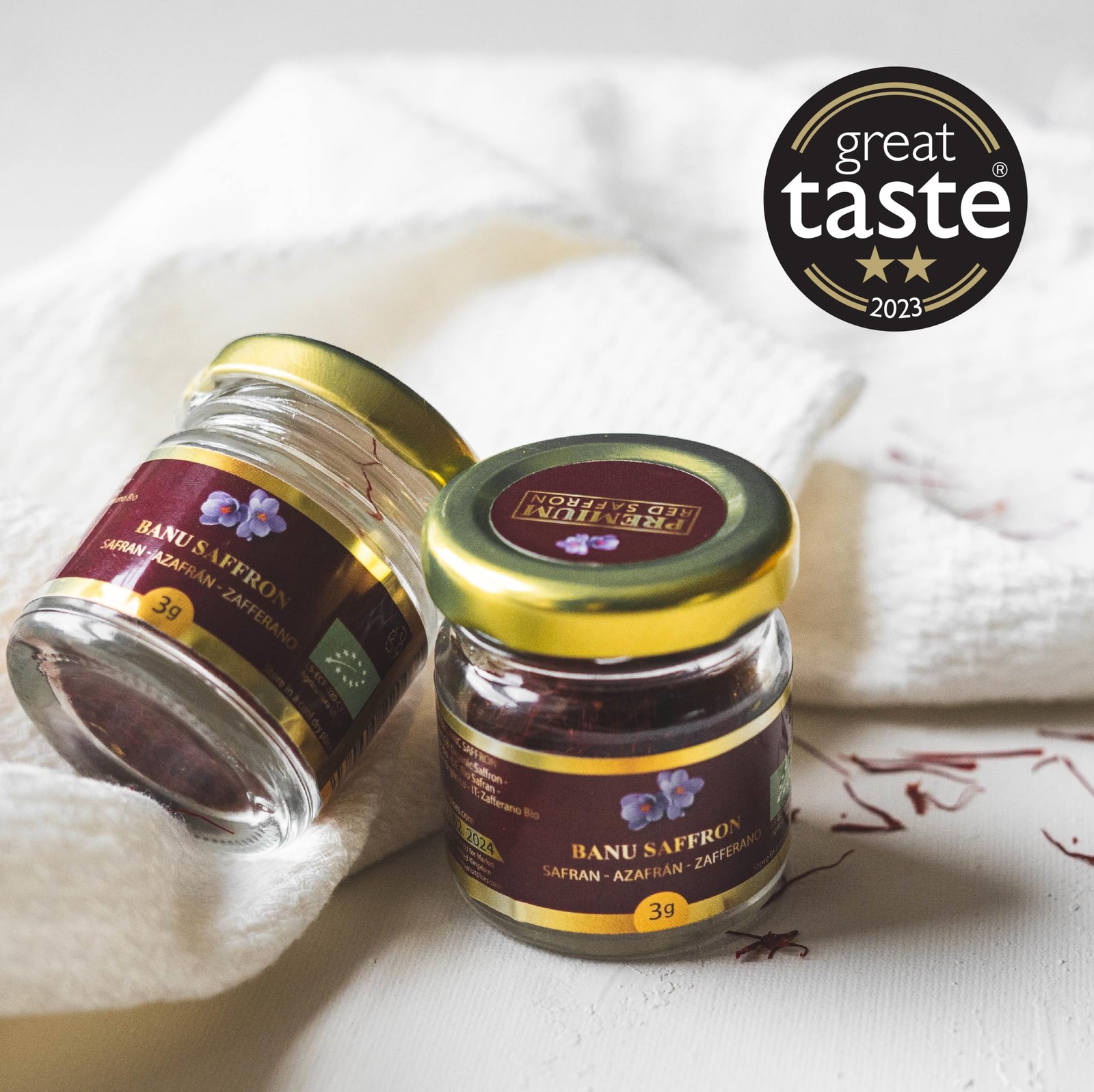 Organic Saffron Threads by Banu – Award Winning All Red Certified…