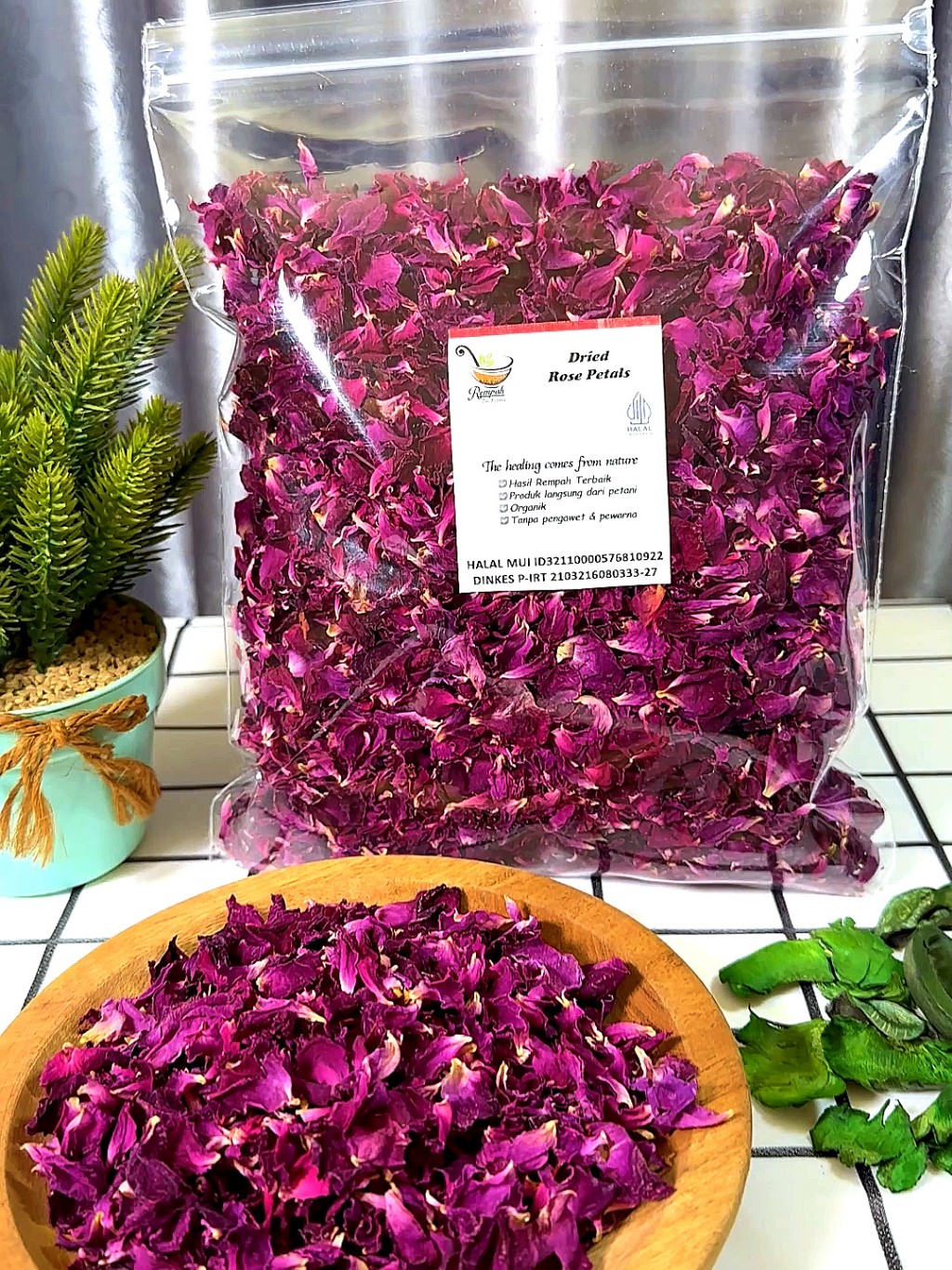 Dried Rose Petals 10g Floral Tea Ingredient for Aroma Ritual, artisan quality