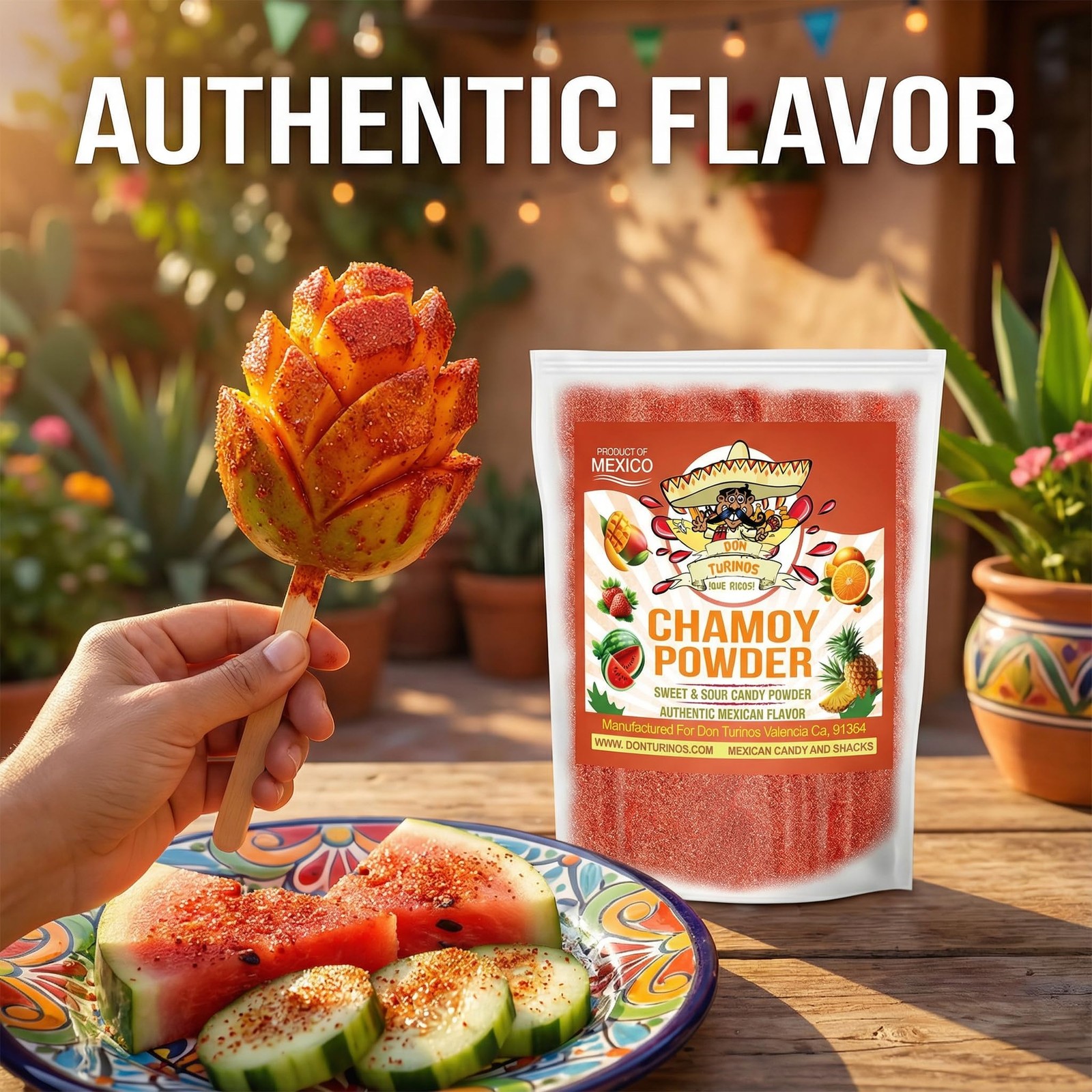 Chamoy Powder 12 oz Bag – Sweet, Spicy, Tangy Mexican Candy Powder for Fruit,…