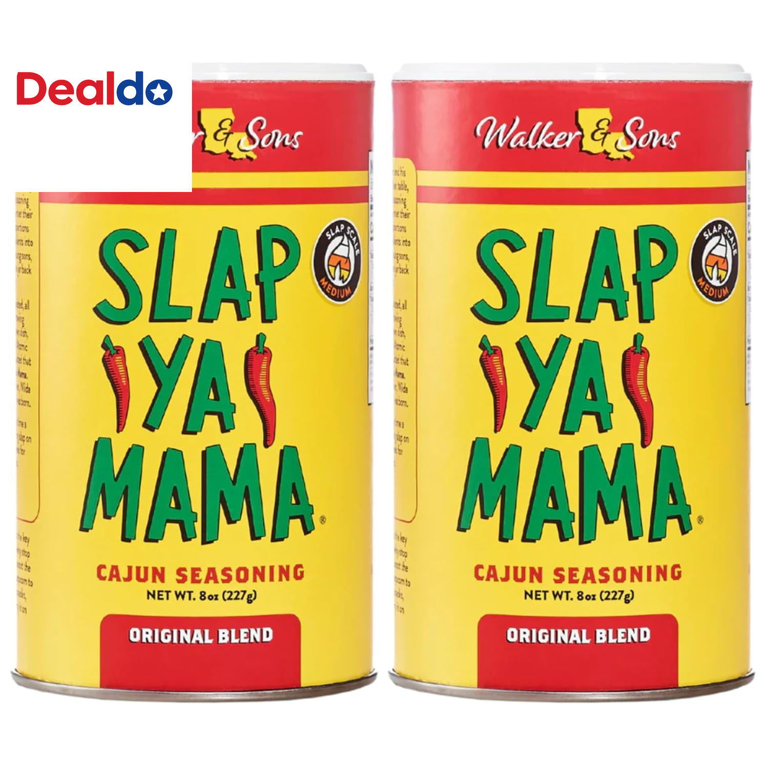 Original Blend Cajun Seasoning – 8 Oz Can, Pack of 2, All Natural, MSG Free, Kos