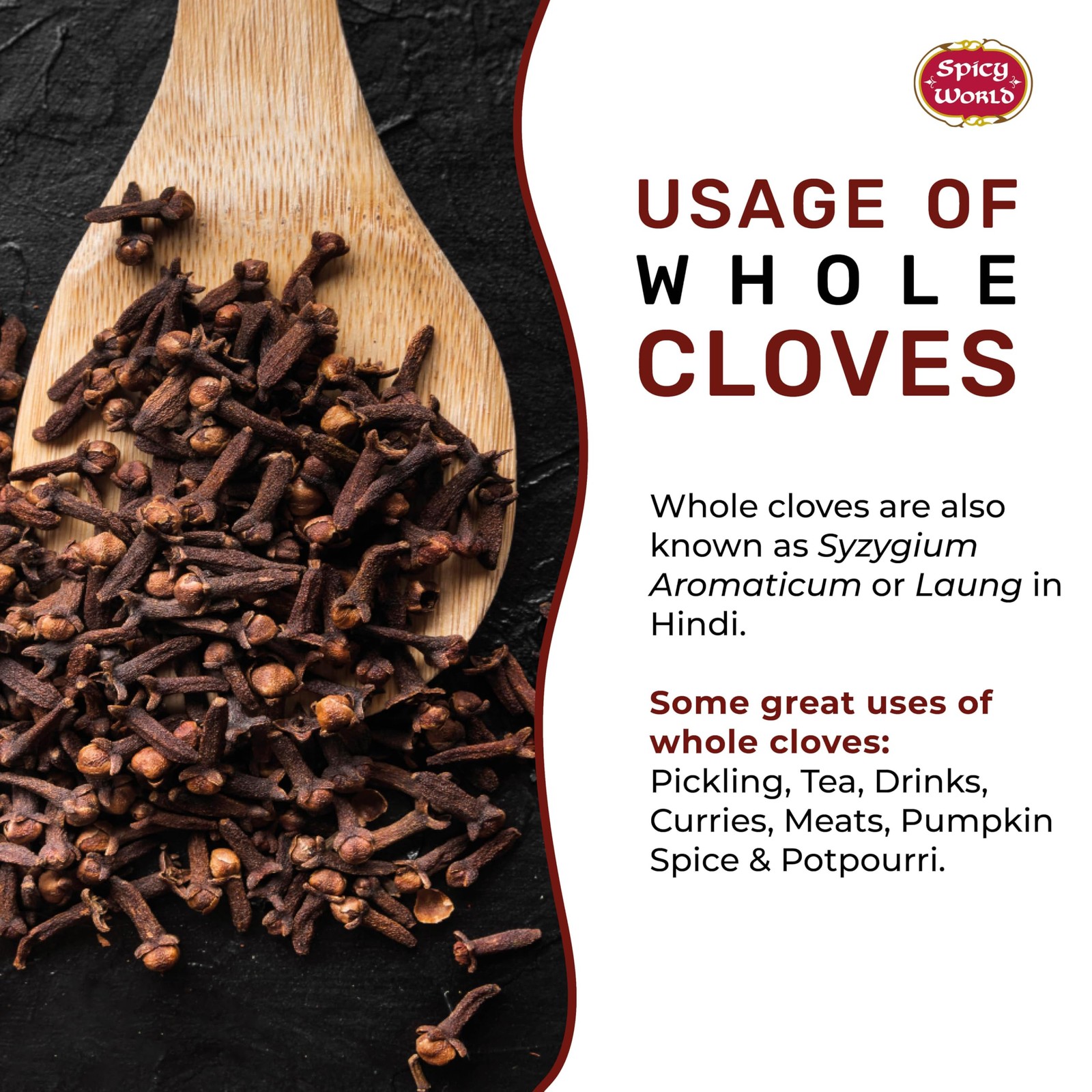 Cloves Whole Bulk 14 Oz Bag – Pure, Non-GMO, Premium 14 Ounce (Pack of 1)