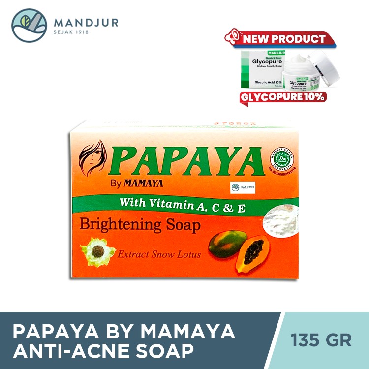 Papaya brightening body soap 135g gentle cleansing daily care