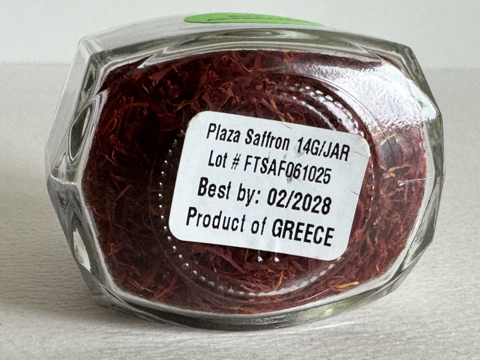 SAFFRON THREADS STRANDS GREEK FULL THREAD HIGH QUALITY PURE PREMIUM 14 GRAM JAR