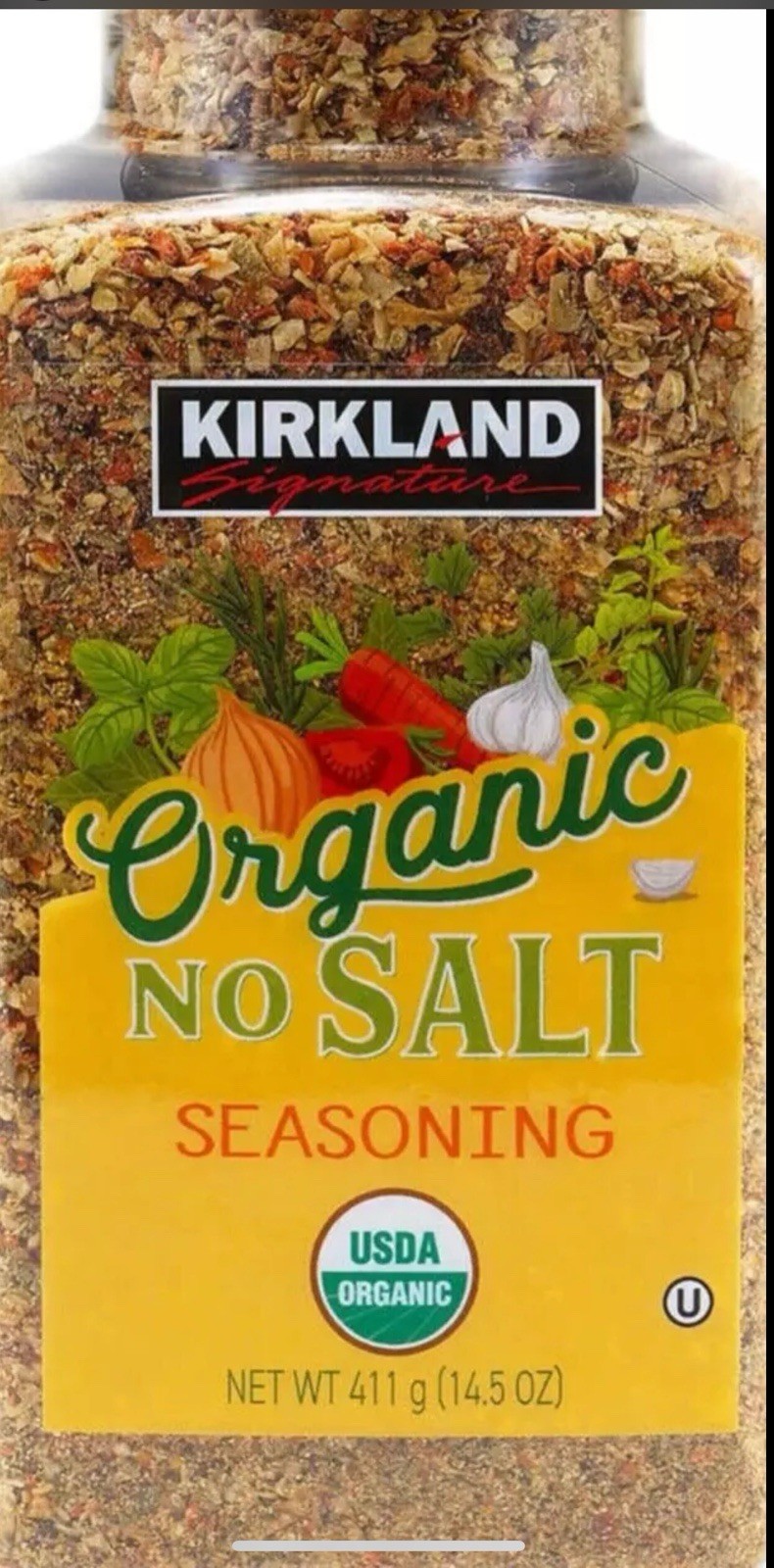 Kirkland Signature No Salt Seasoning USDA Organic, 14.5 Ounce