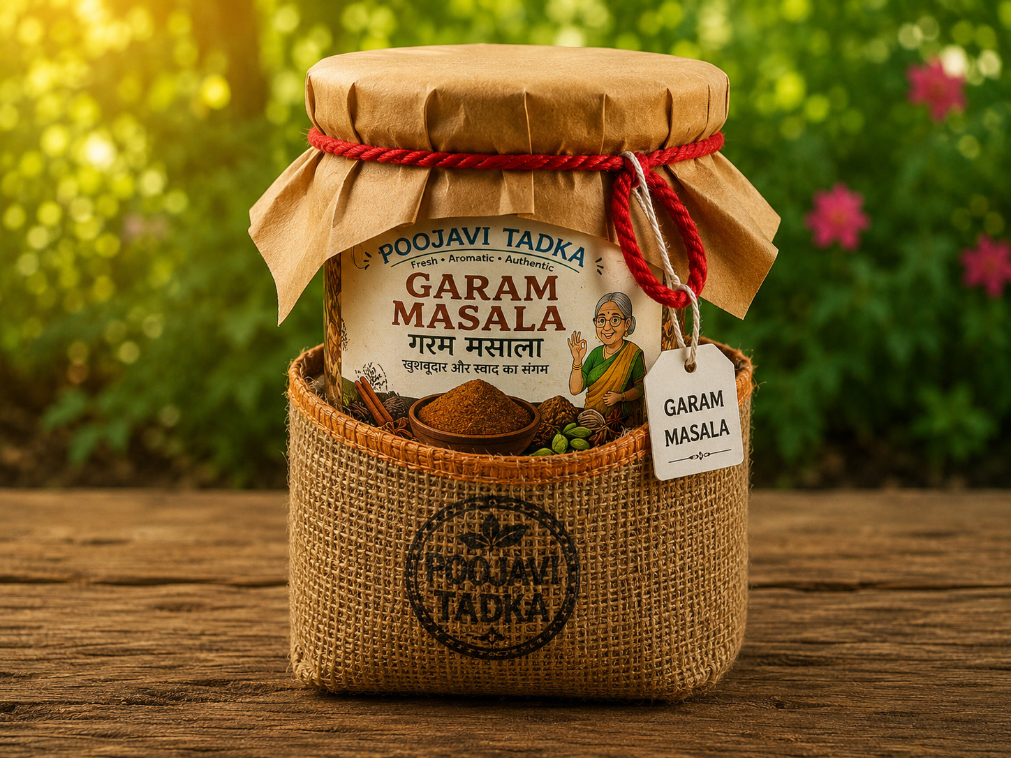 1 x Poojavi Tadka Garam Masala Jar (100g)