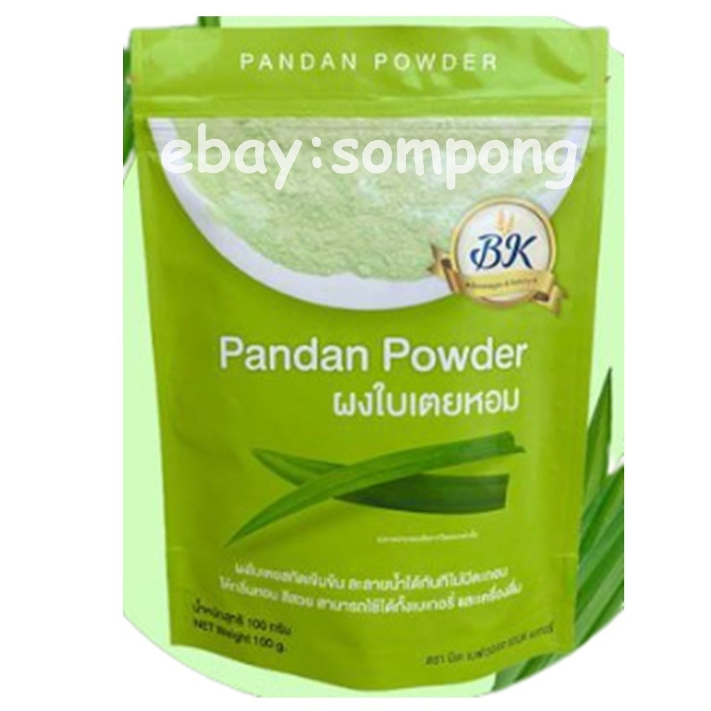 Dried Pandan Leaves Powder Nature Drink Beverages Bakery Dessert BK Brand 100gx2