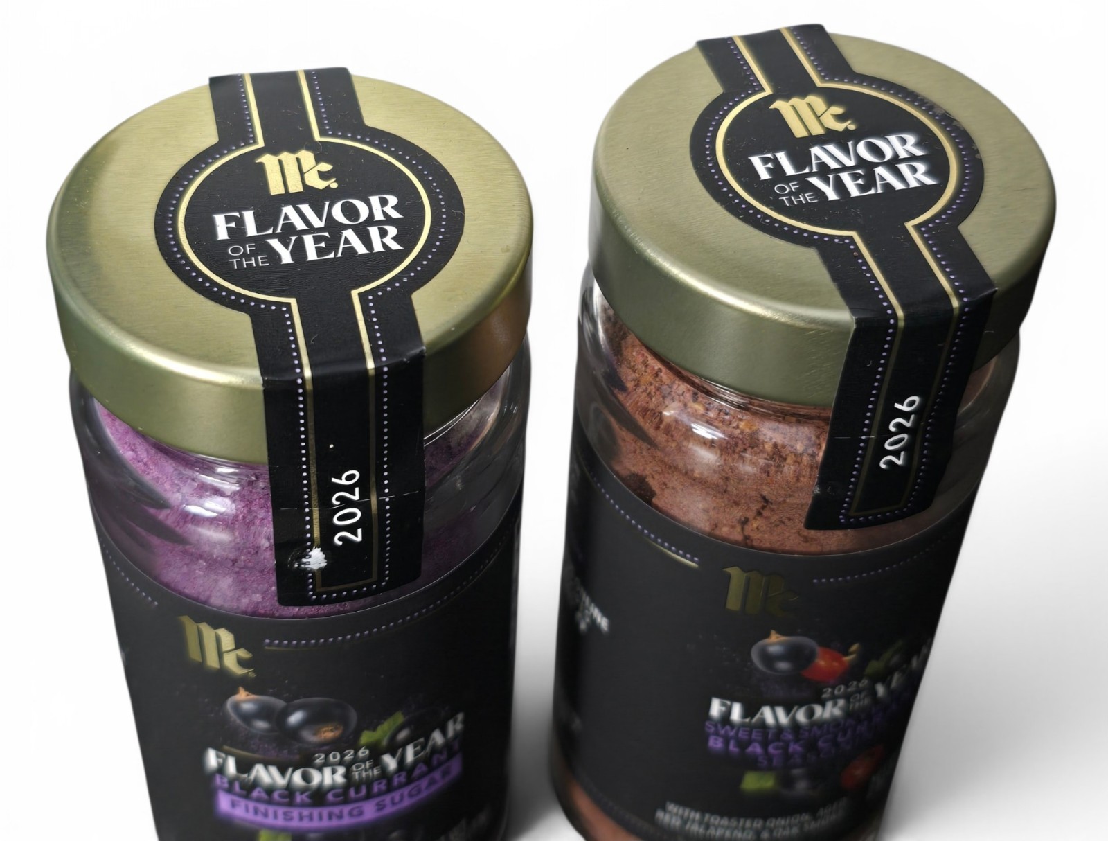 Mccormick Flavor Of The Year Black Currant Finishing Sugar And Smoky Seasoning