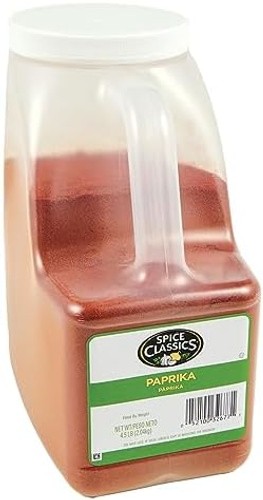 Spice Classics Paprika, 4.5 lb – One 4.5 Pound Container of Bulk Paprika Powd…