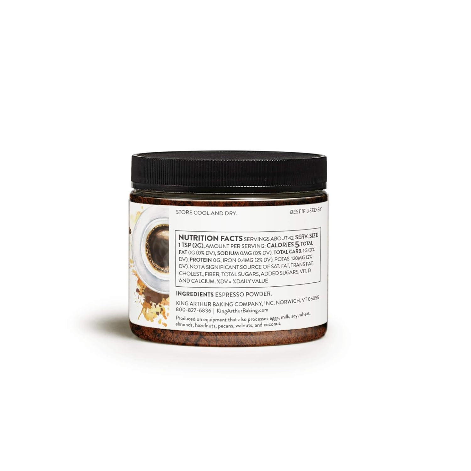 Espresso Powder For Baking Chocolate Flavor Enhancer 3 oz Jar Kosher