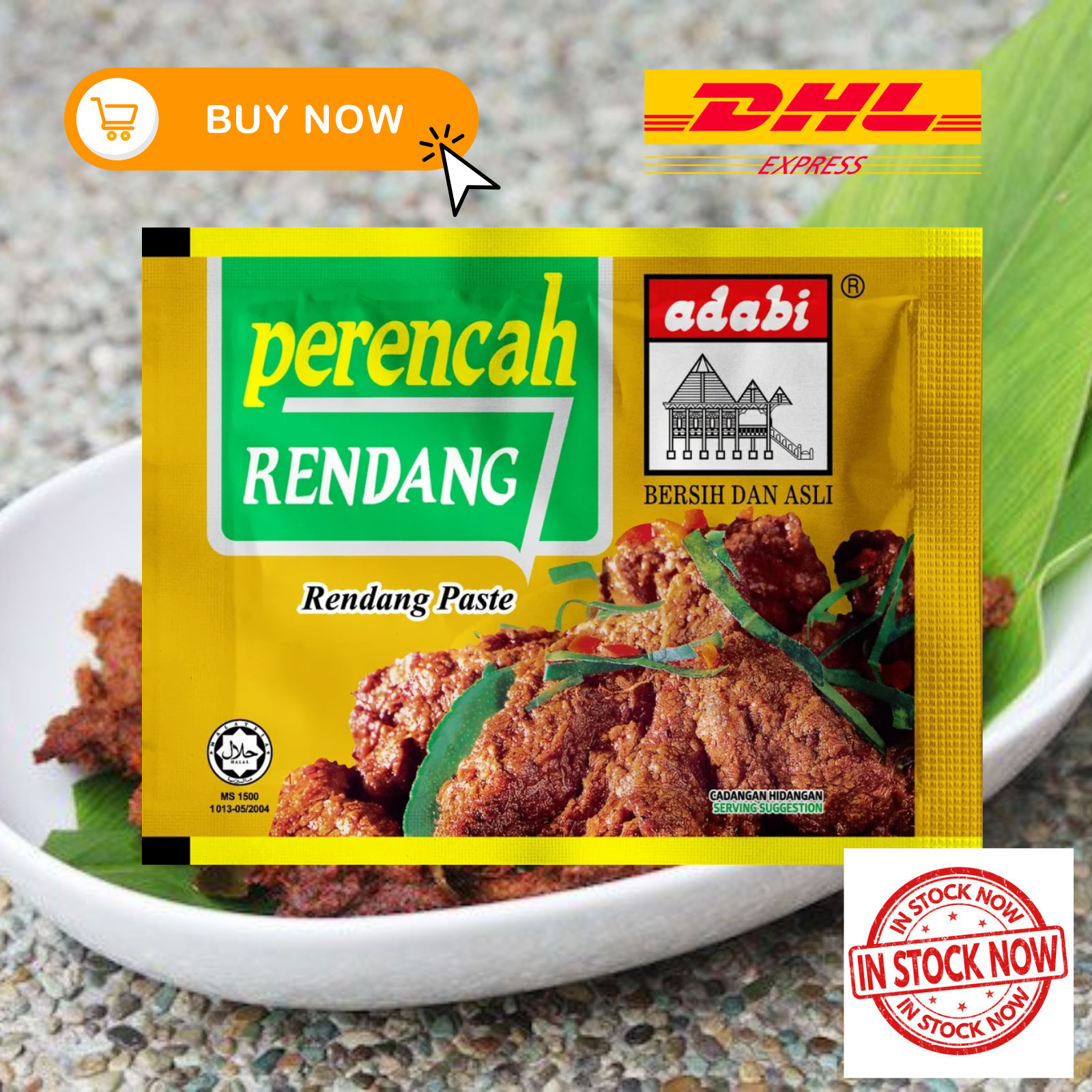 ADABI Rendang Paste (3 pack x 120g) – Malay Food