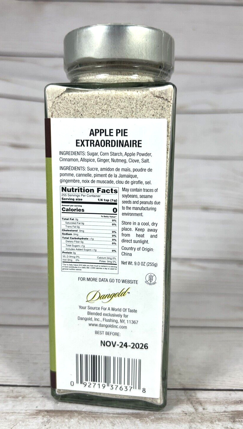 Apple Pie The Gourmet Collection Baking Spice Add Mix Sprinkle 9oz BB:11/2026