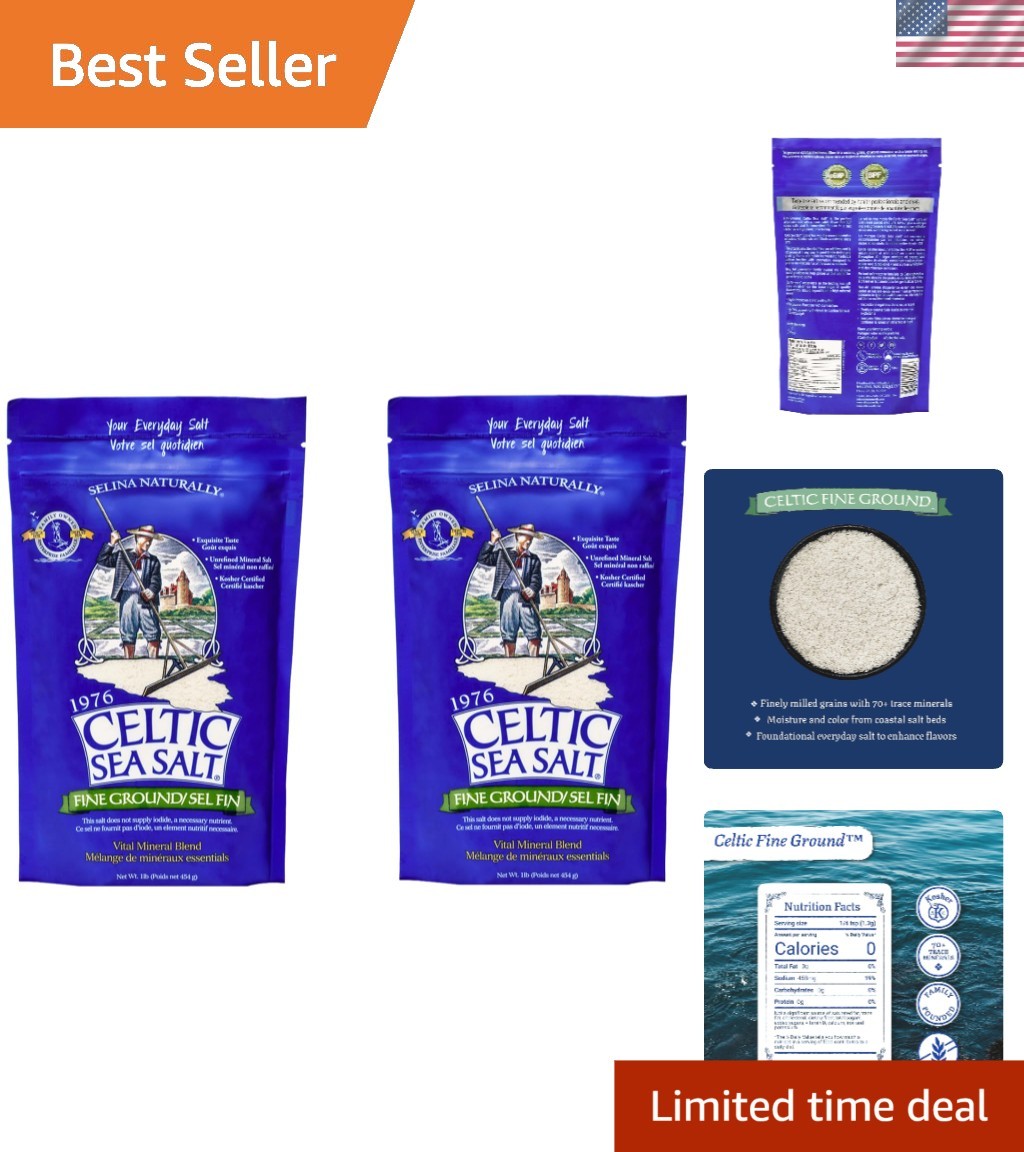 Fine Ground – Unrefined Mineral Salt, Sustainably Harvested, GMP Certified, L…