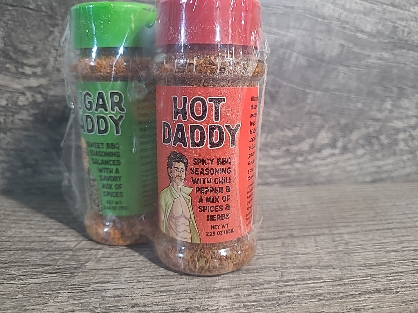 Gourmet BBQ Spice Rub Set Sweet Sugar Daddy & Spicy Hot Daddy