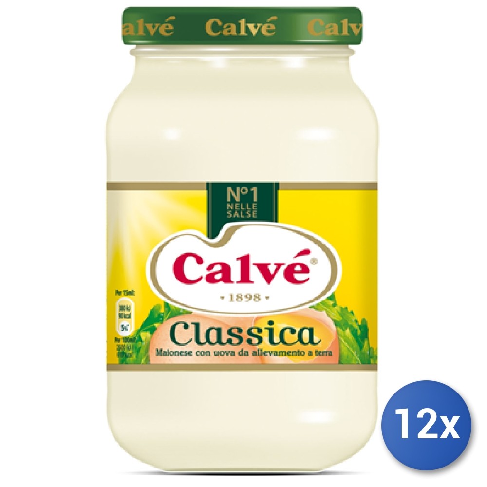 12X Multipack Calve’ Mayonnaise Jar 225G