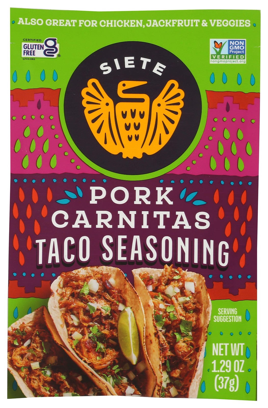 Grocery 129 Ounce Delicous Carnitas Seasoning Pack For Pork Chicken Or Veggies